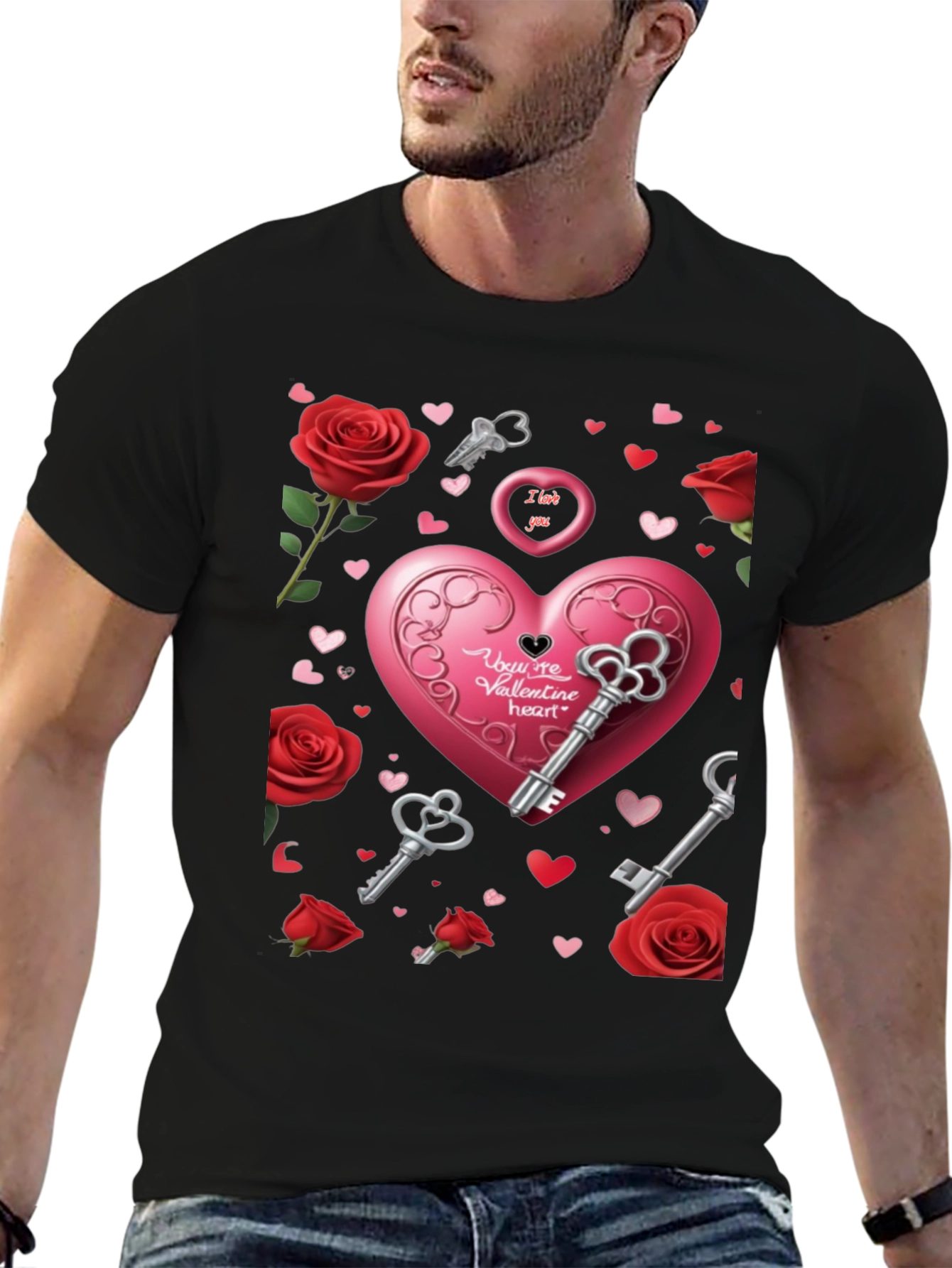 Valentines Day Heart & Keys T-Shirt