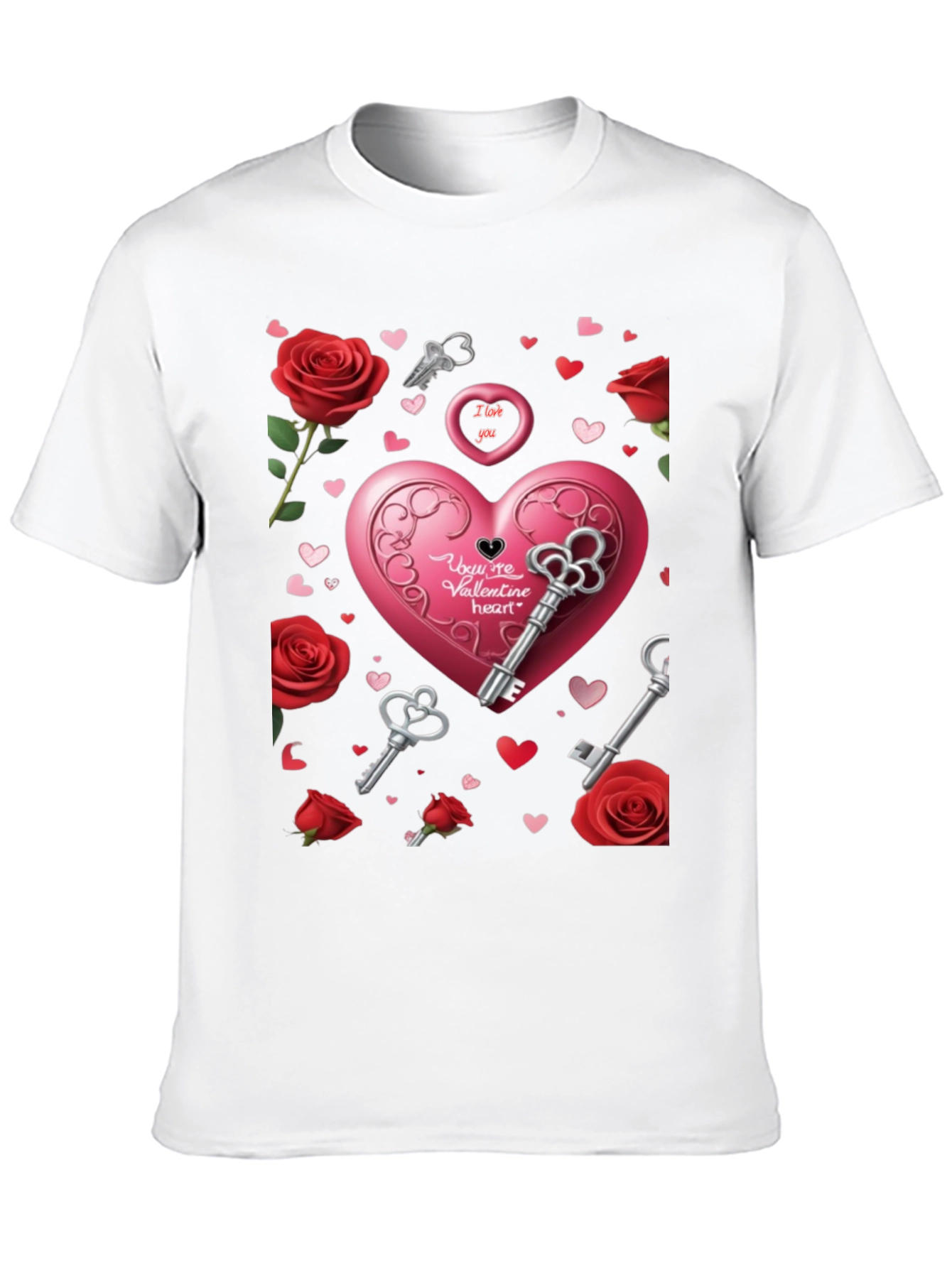 Valentines Day Heart & Keys T-Shirt