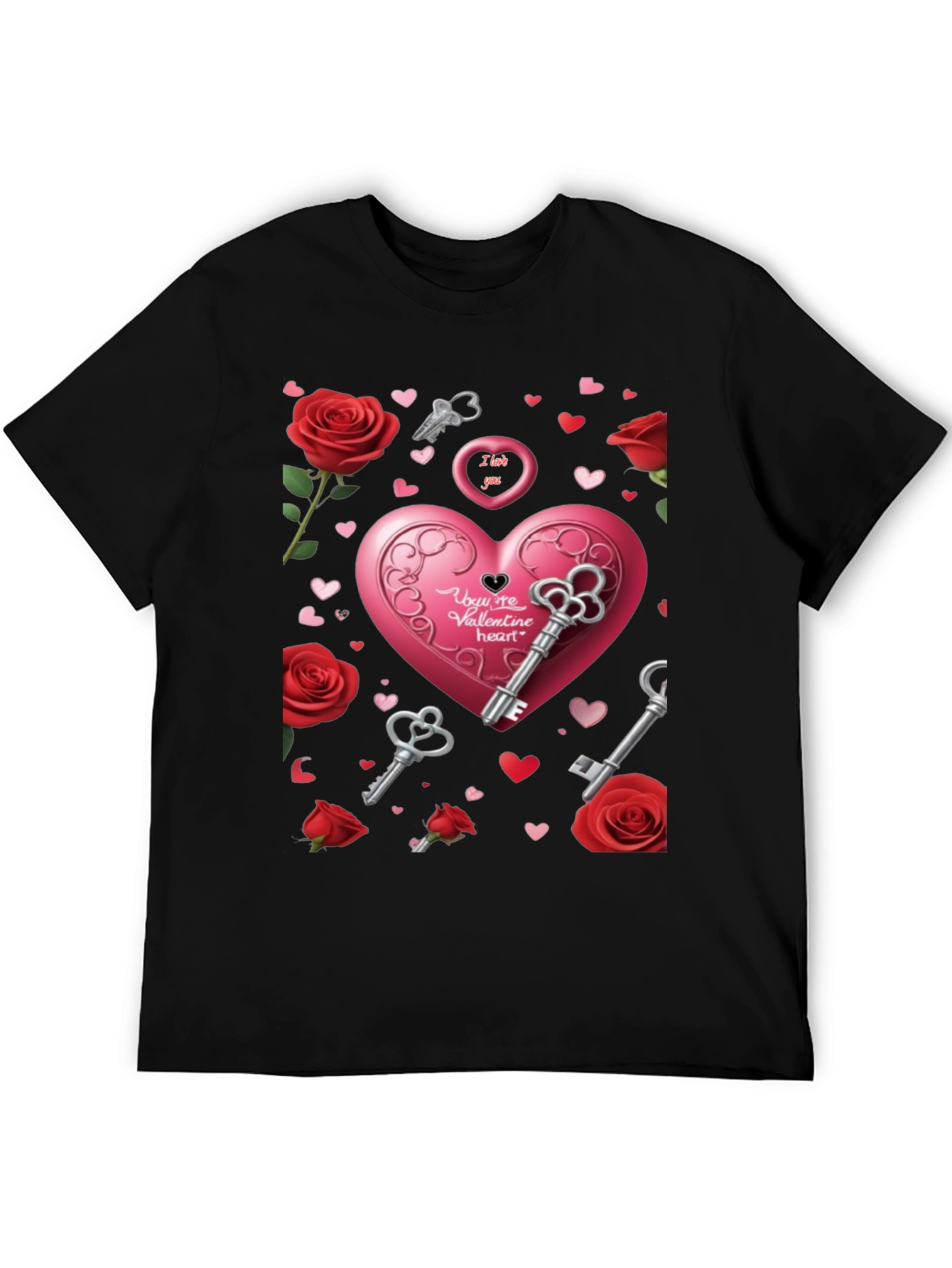 Valentines Day Heart & Keys T-Shirt
