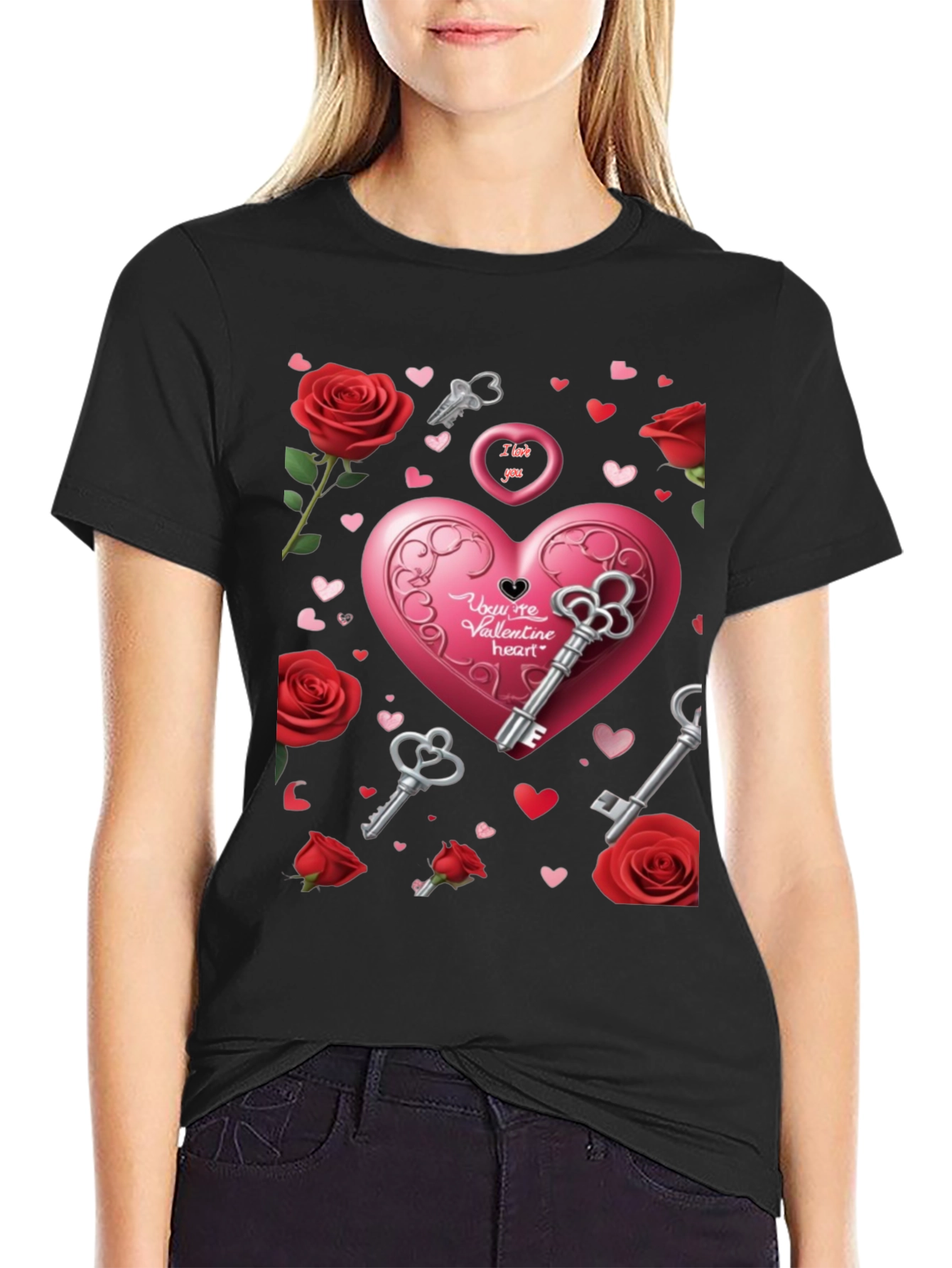 Valentines Day Heart & Keys T-Shirt