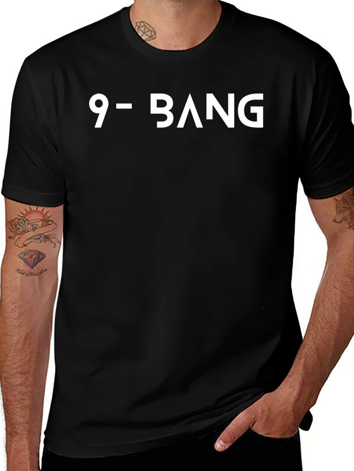 9-BANG Graphic Tee - Mens Short Sleeve T-Shirt