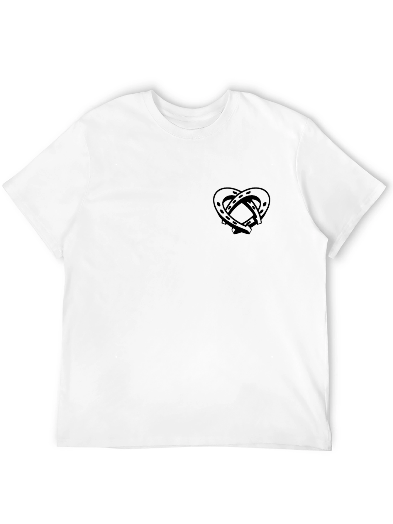 Black Horseshoe Heart Graphic Tee