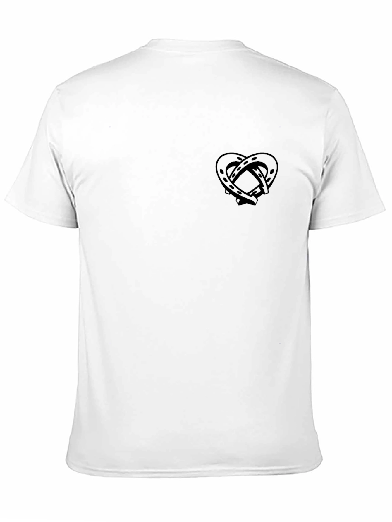 Black Horseshoe Heart Graphic Tee