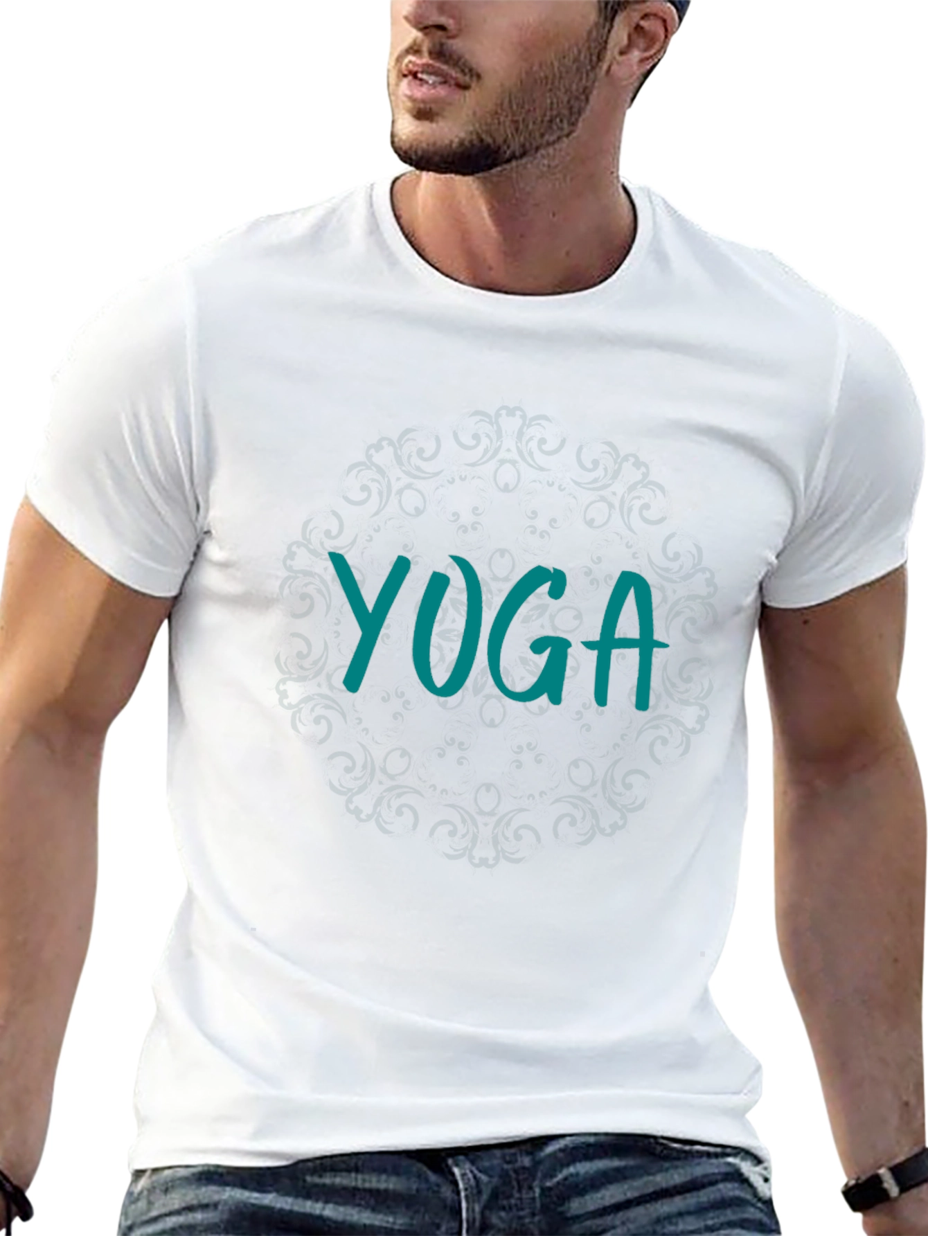 Yoga Graphic Tee - Relaxed Fit Cotton T-Shirt