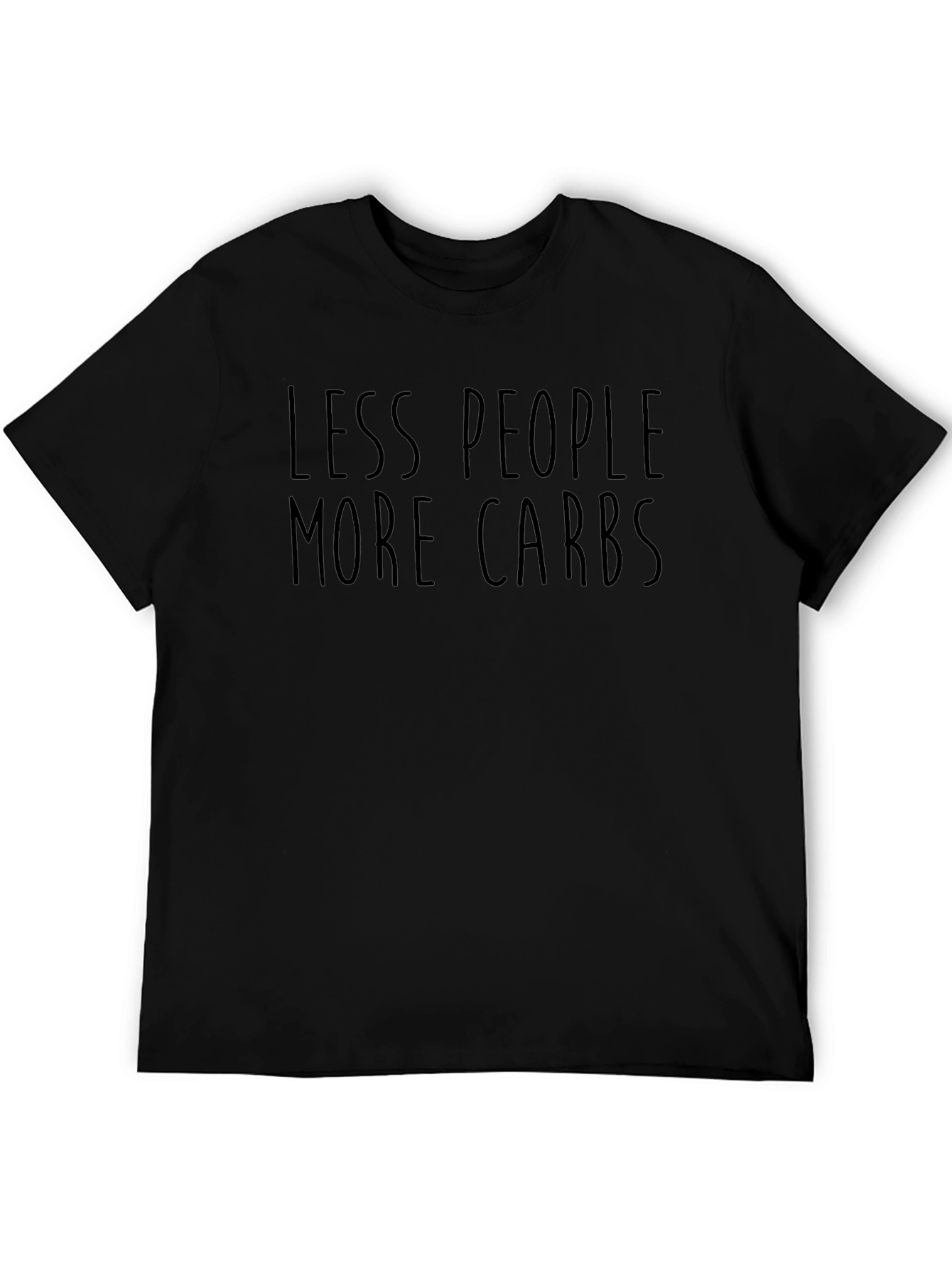 Less People More Carbs Graphic Tee