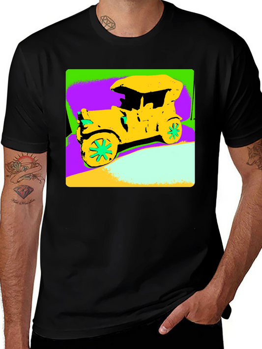 Vintage Car Graphic Tee - Retro Style