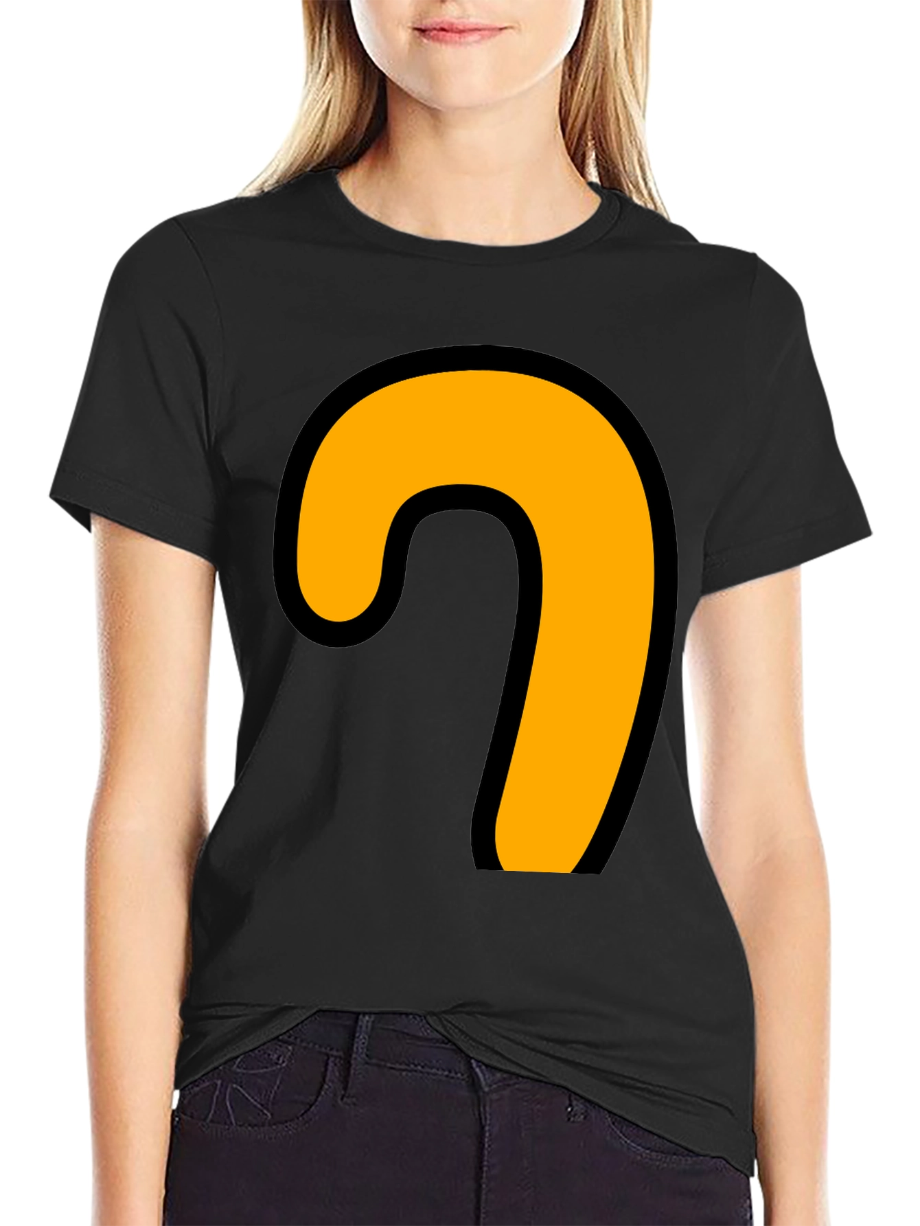 Cartoon Hook T-Shirt - Black Tee