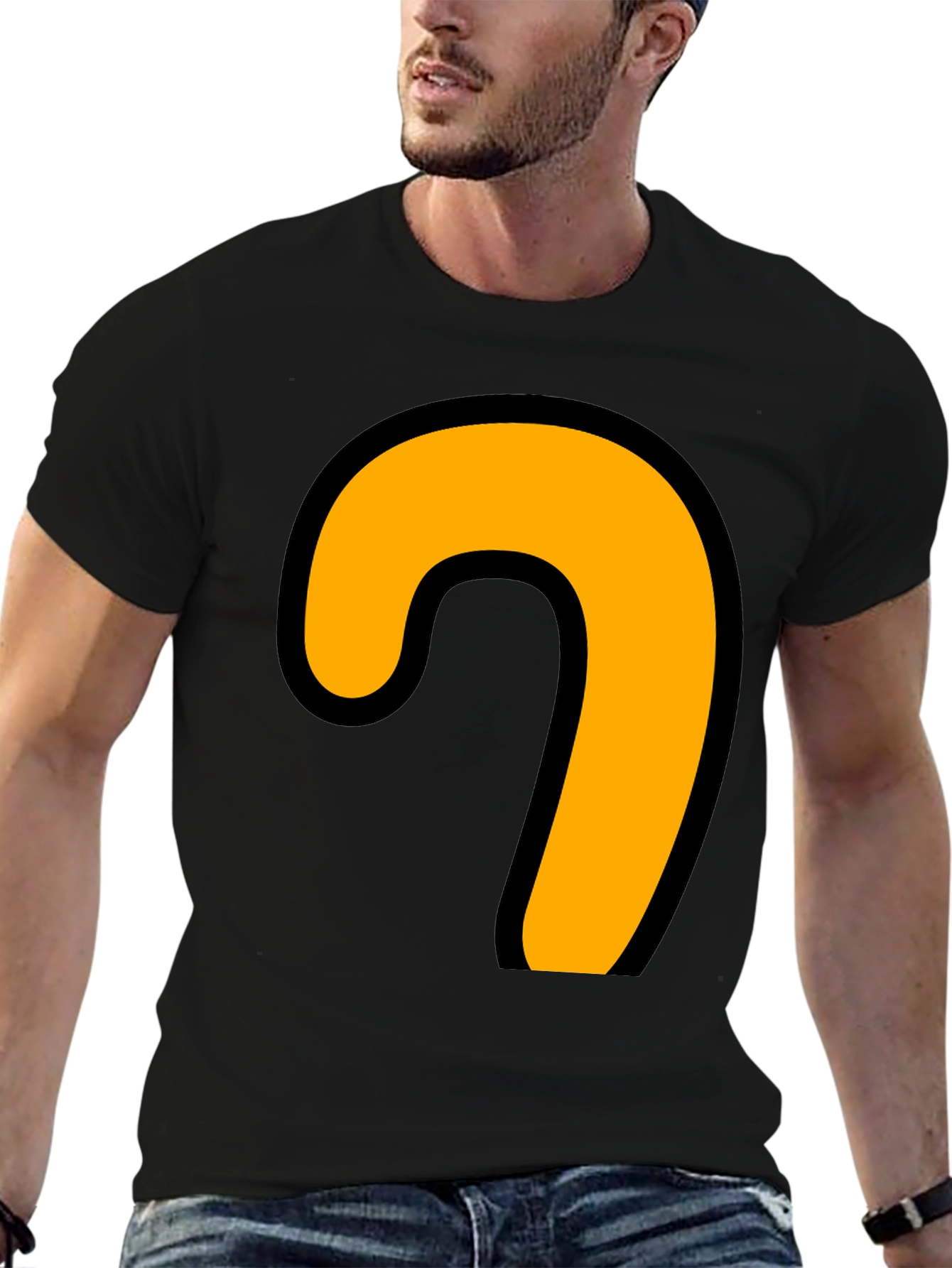 Cartoon Hook T-Shirt - Black Tee
