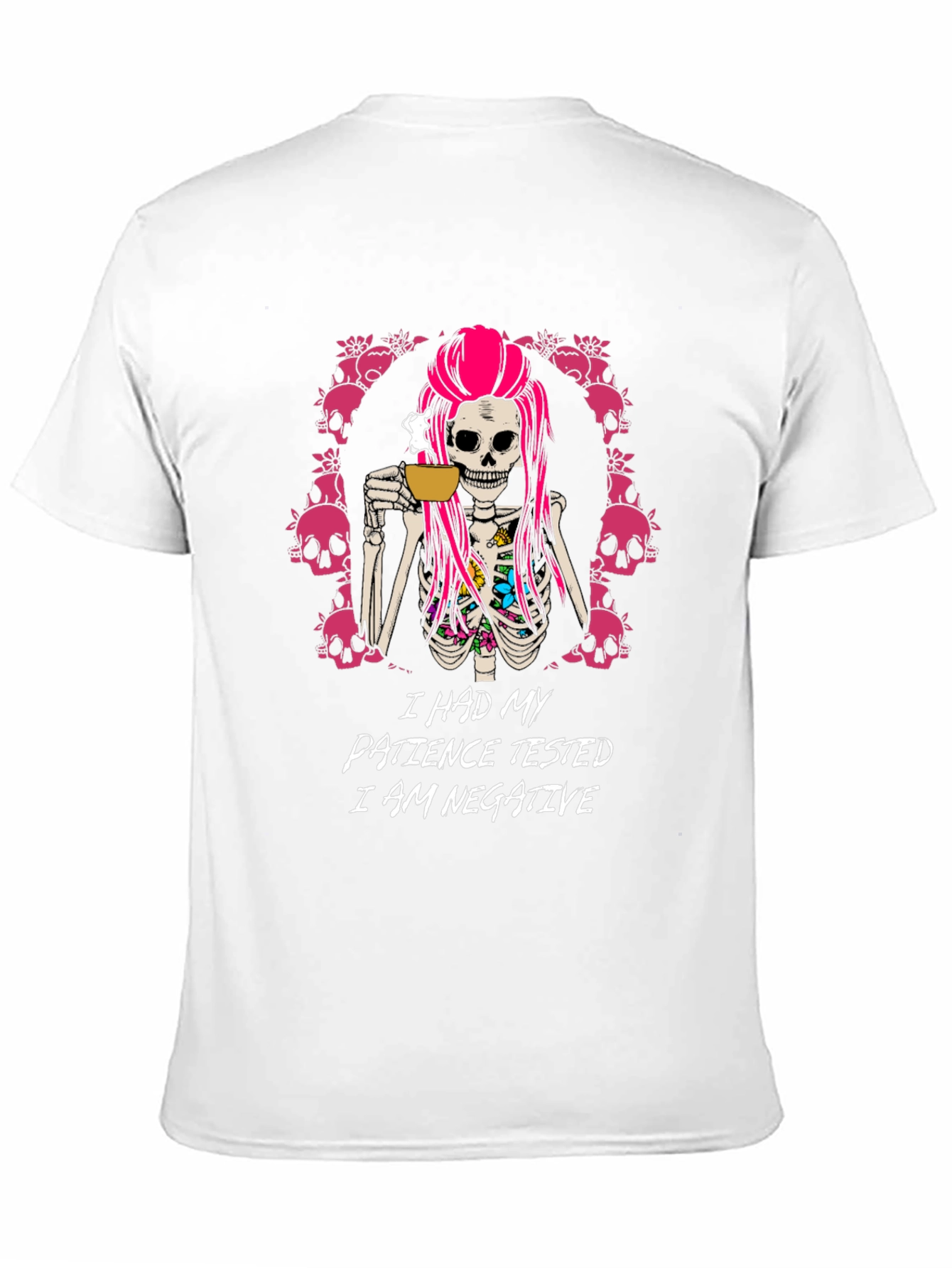 I Had My Patience Tested Skeleton Graphic Tee