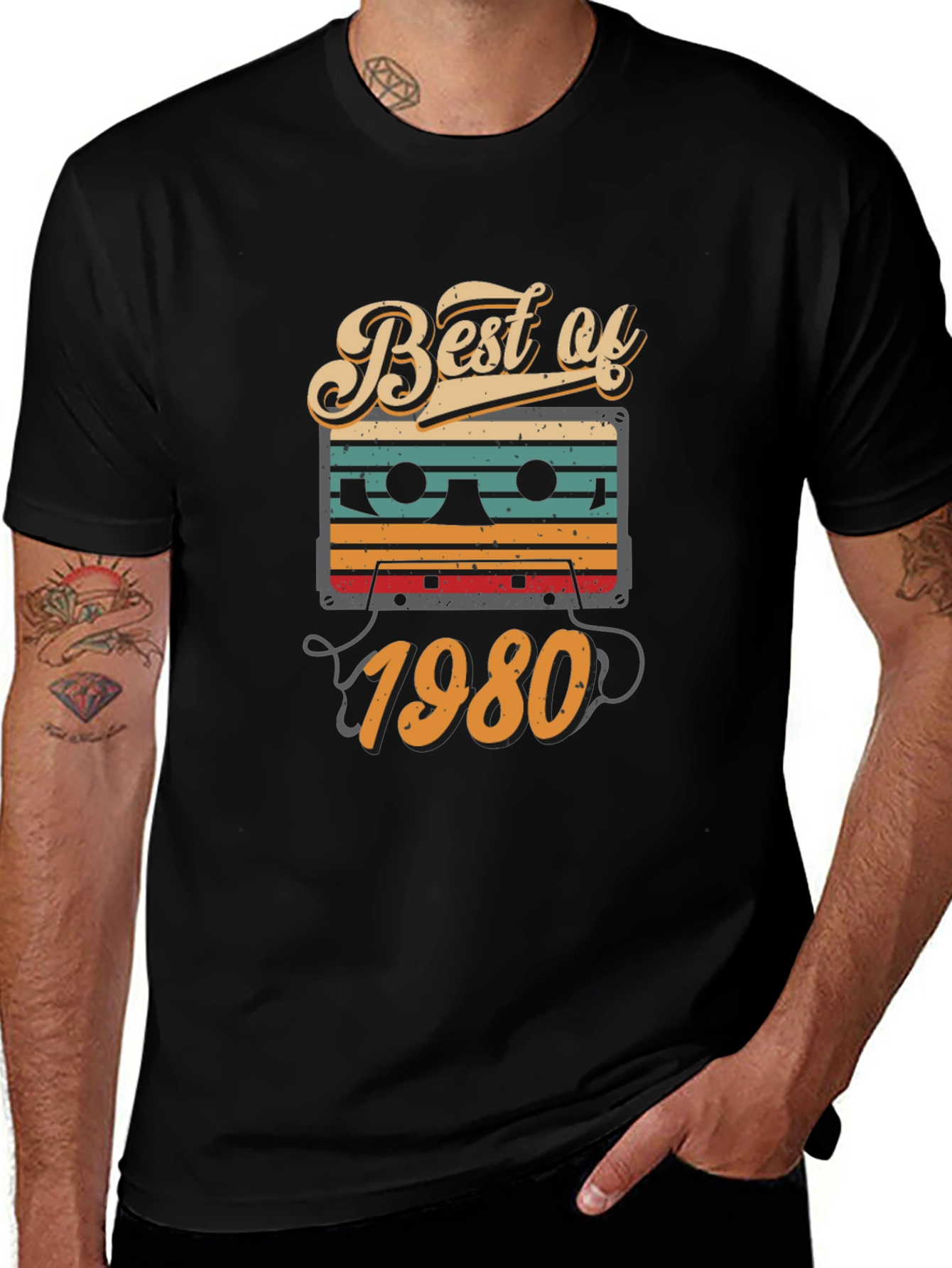 Best of 1980 Retro Cassette T-Shirt