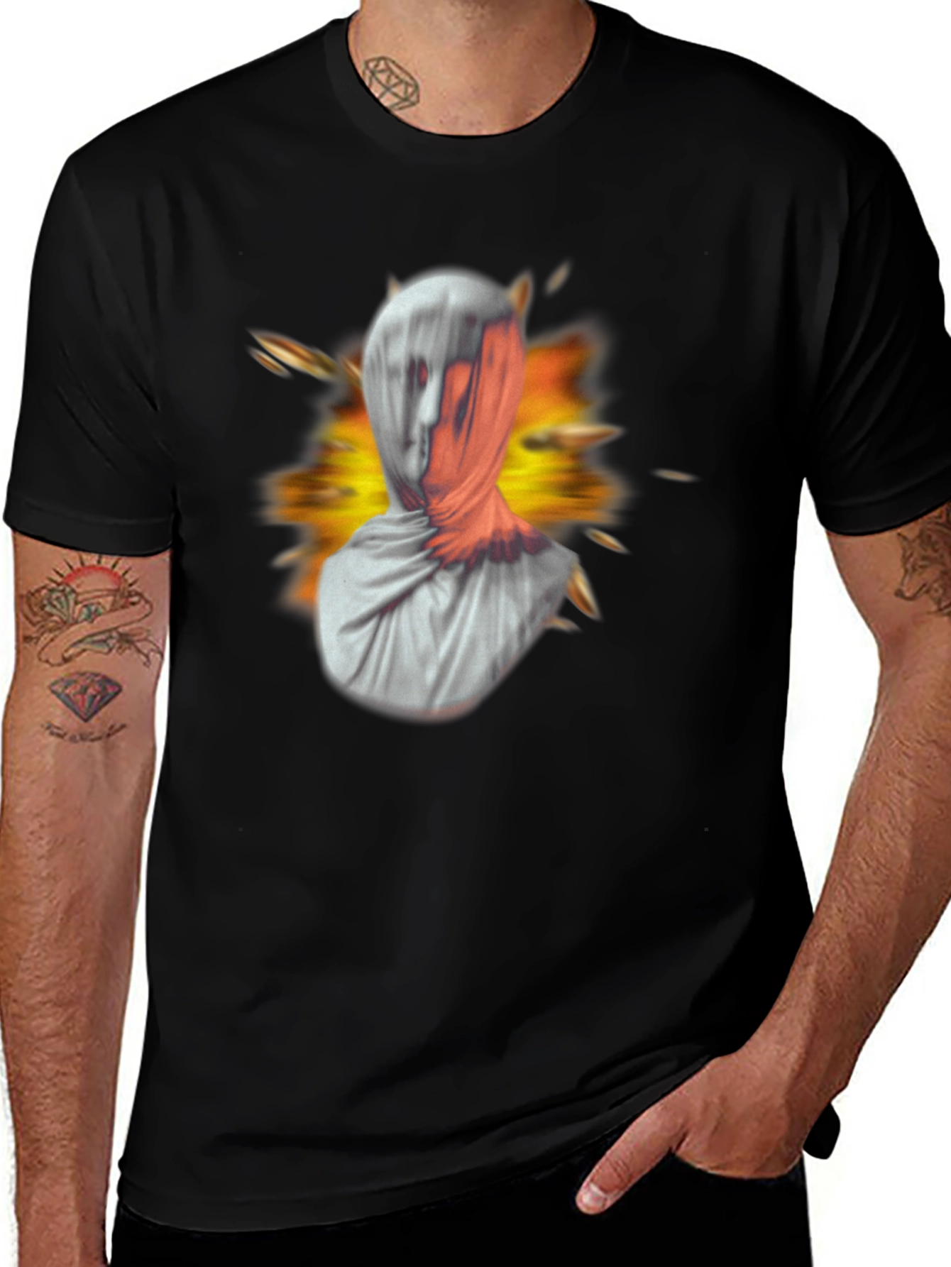 Mystic Veil Graphic T-Shirt - Urban Style