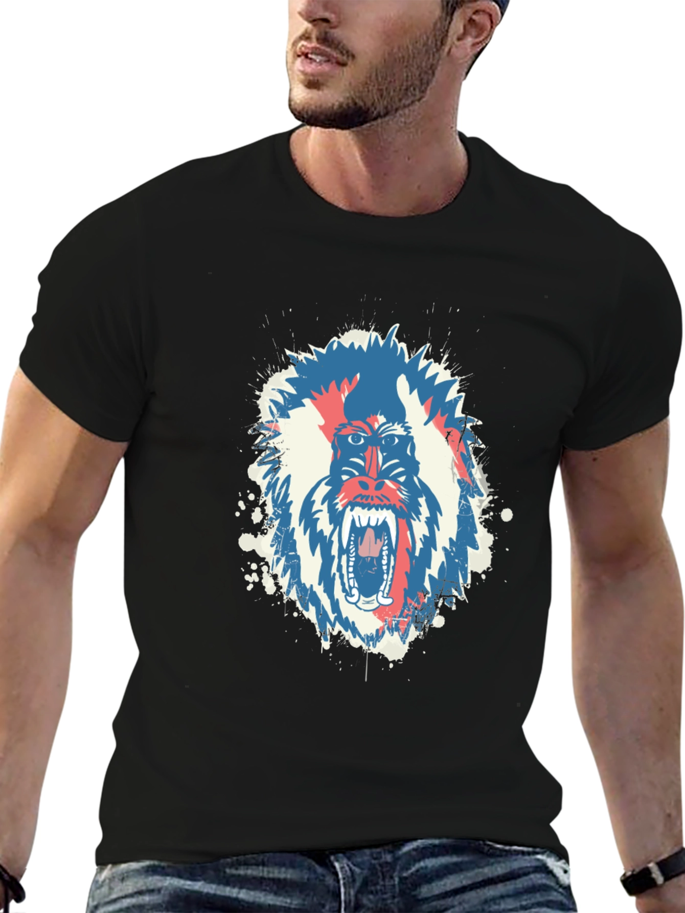 Bold Graphic Tee - Primate Design