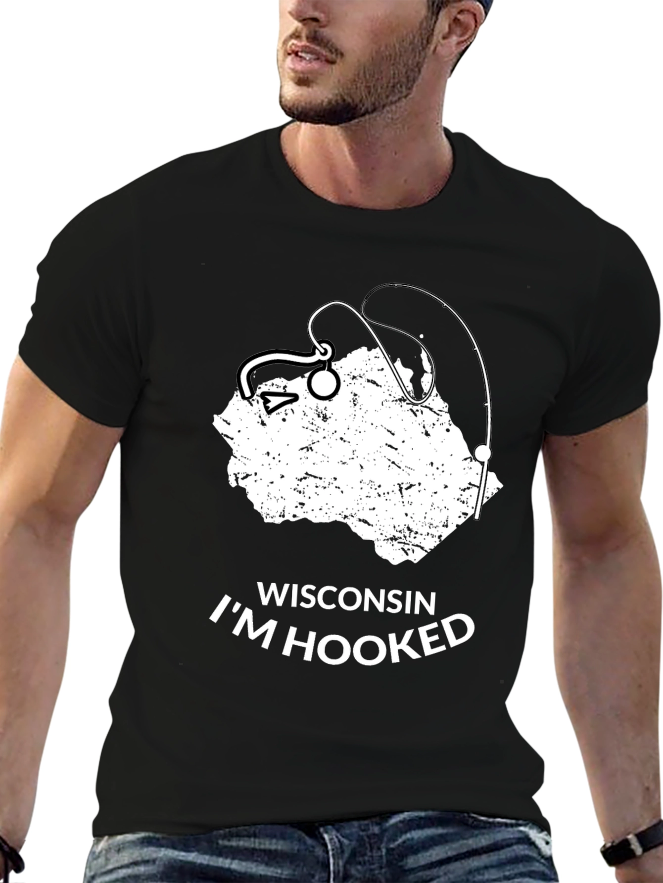 Wisconsin Im Hooked Fishing T-Shirt