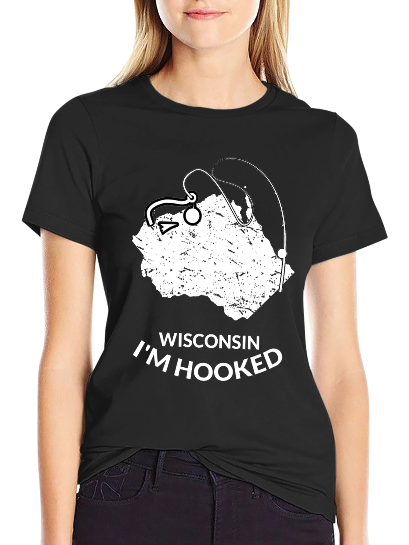 Wisconsin Im Hooked Fishing T-Shirt
