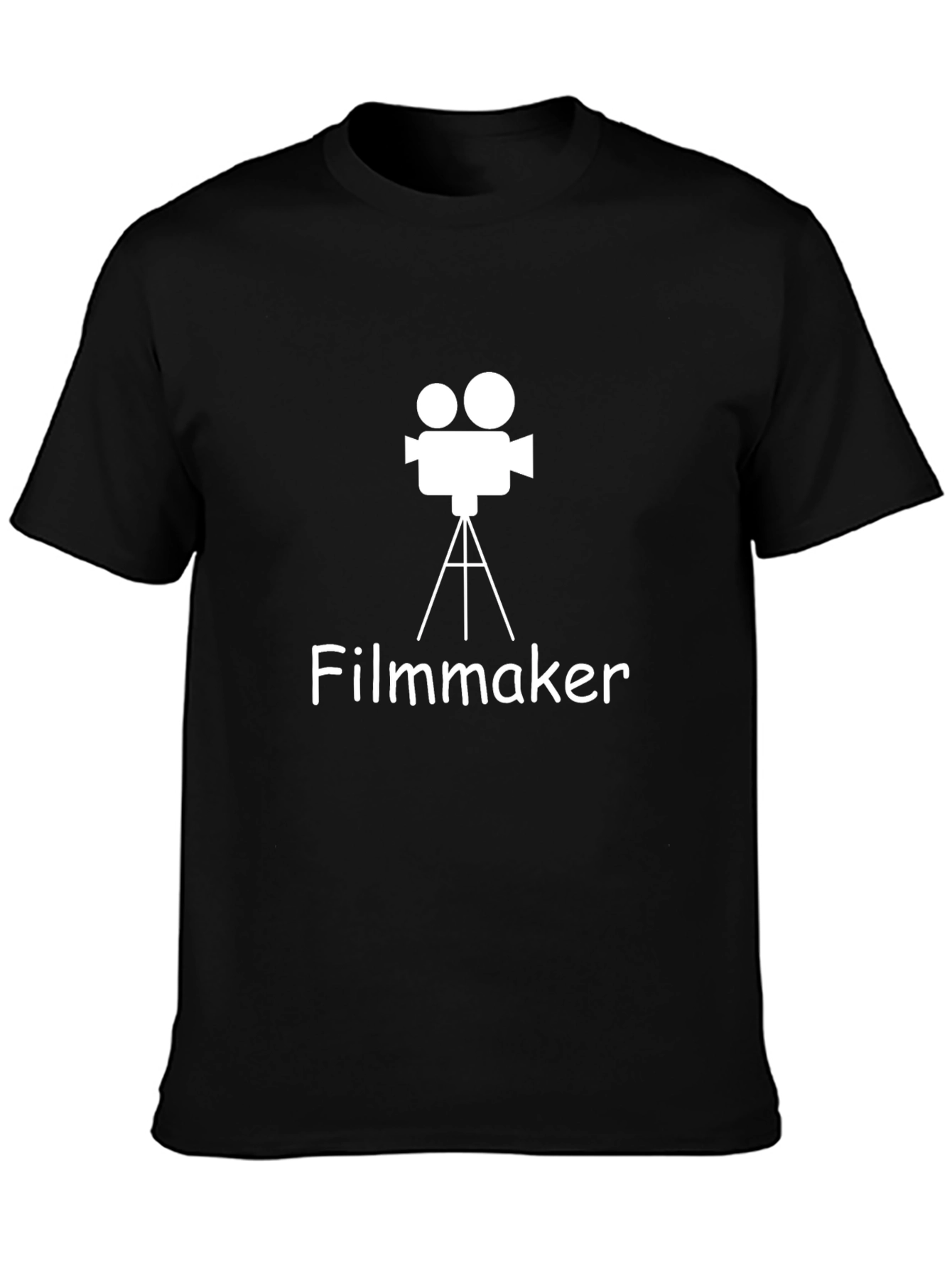 Filmmaker Graphic Tee - Black Cotton T-Shirt