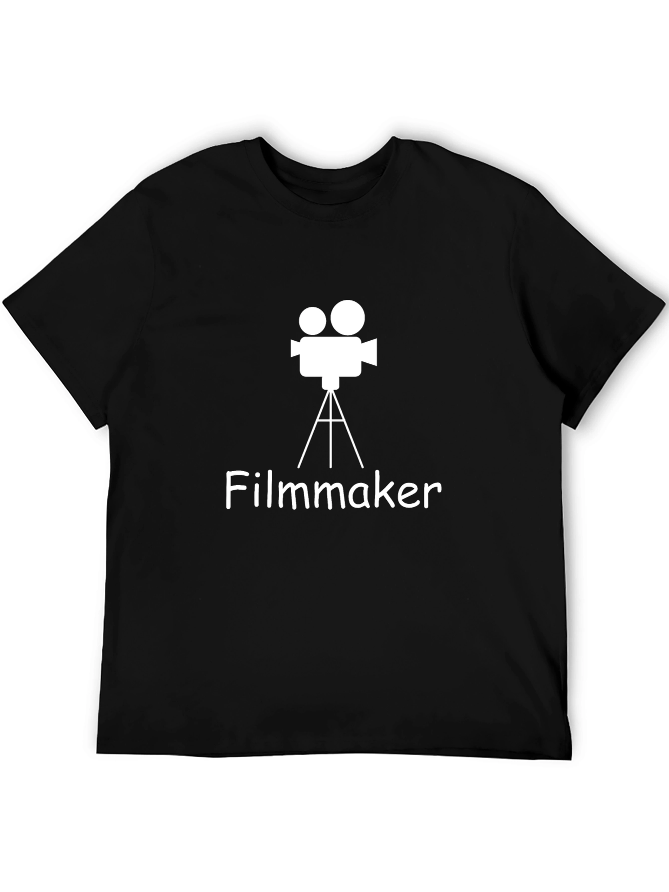 Filmmaker Graphic Tee - Black Cotton T-Shirt