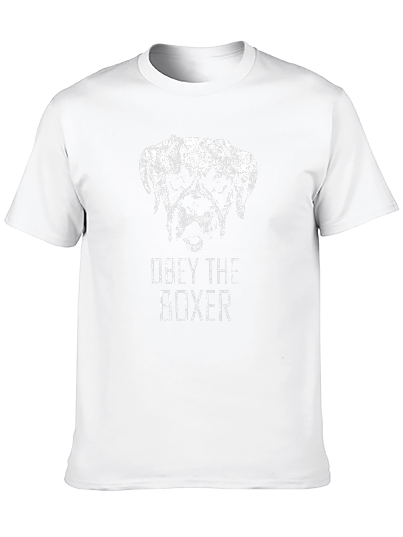 Obey The Boxer T-Shirt - Distressed Dog Graphic Tee
