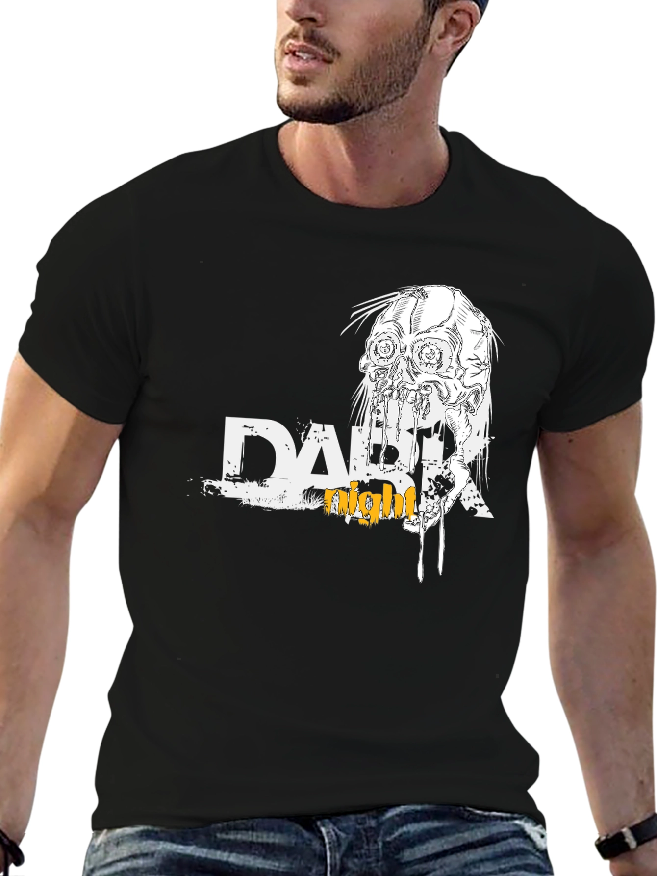 Dark Night Graphic Print T-Shirt
