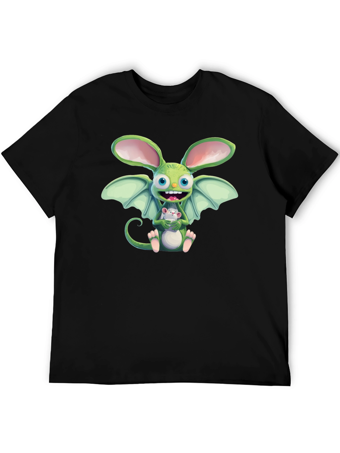 Cartoon Creature Graphic T-Shirt - Unique Design