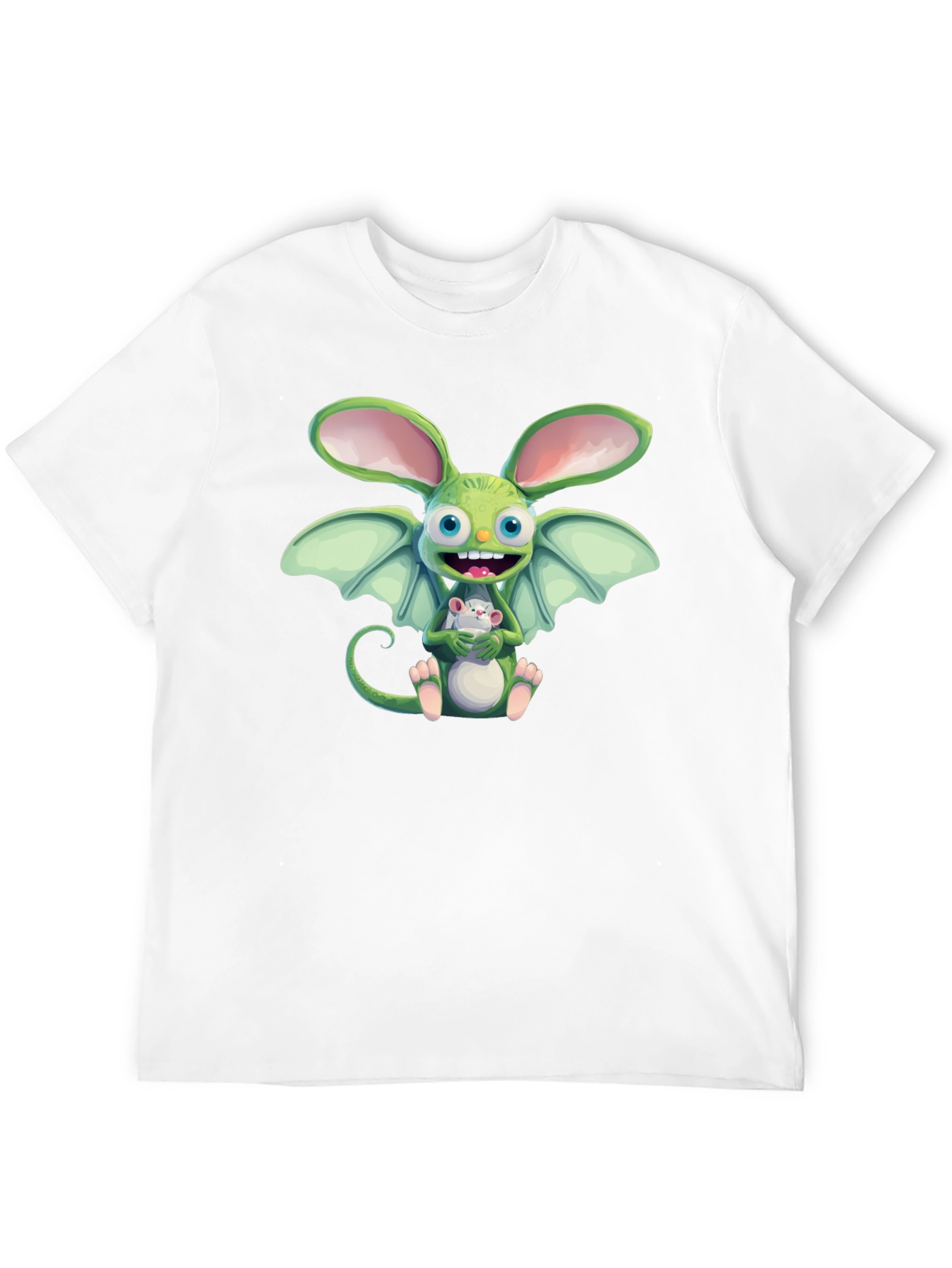 Cartoon Creature Graphic T-Shirt - Unique Design
