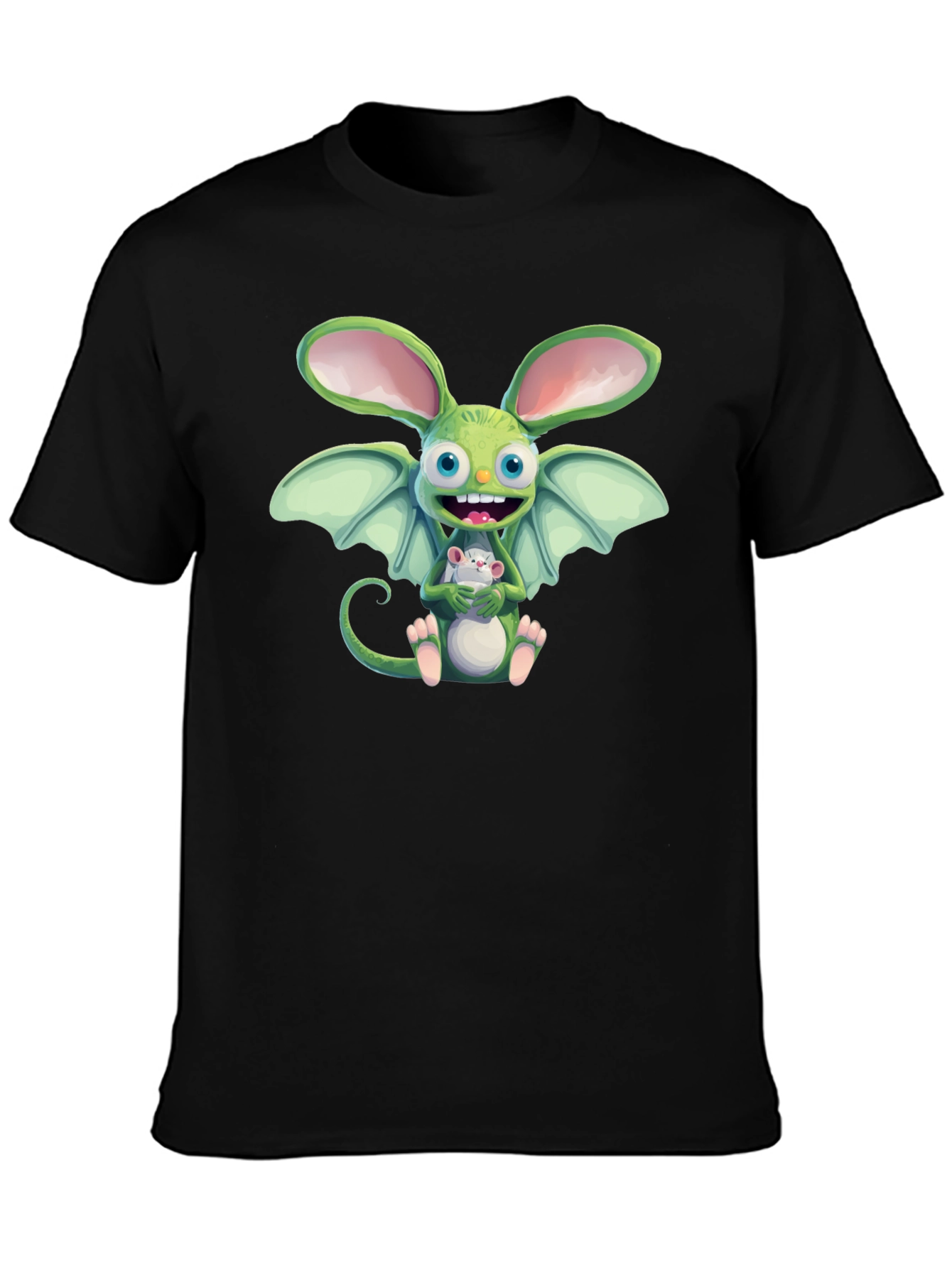 Cartoon Creature Graphic T-Shirt - Unique Design