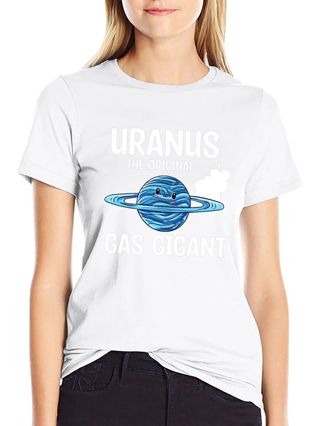 Uranus Gas Giant Graphic T-Shirt - Funny Space Tee