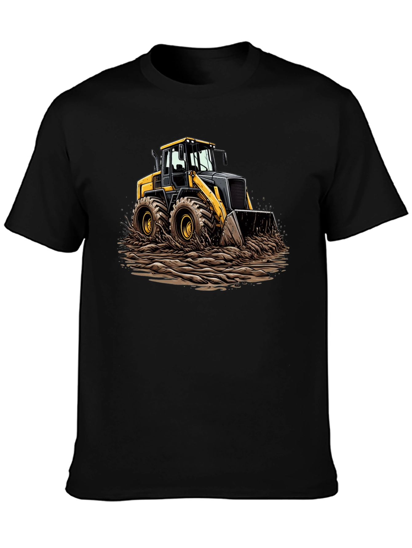 Bulldozer Graphic Tee - Heavy Equipment Shirt