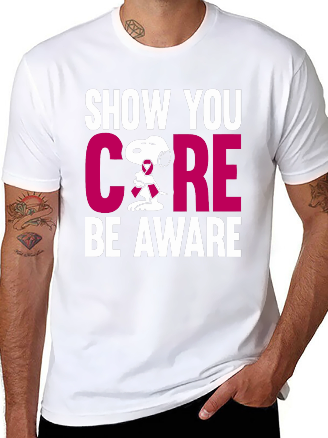 Show You Care Snoopy T-Shirt