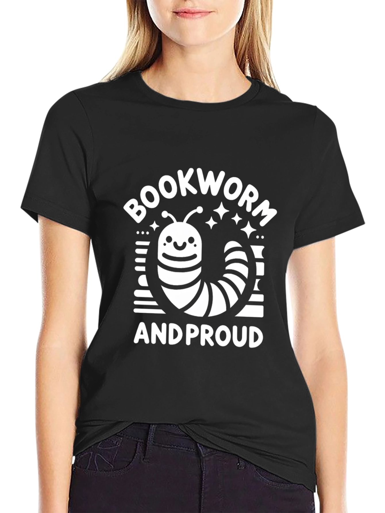 Bookworm and Proud T-Shirt - Whimsical Graphic Tee