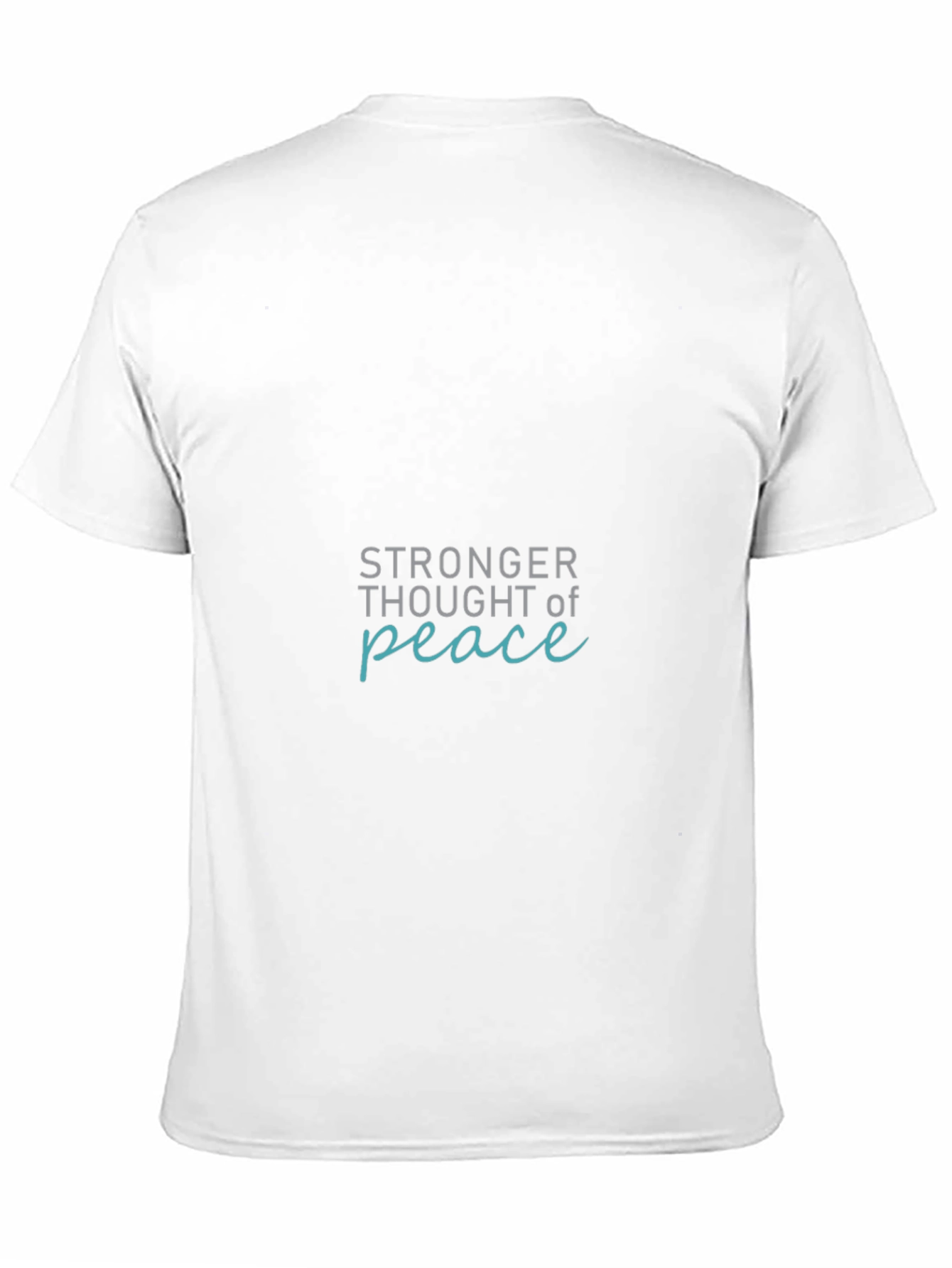 Stronger Thought of Peace Black T-Shirt