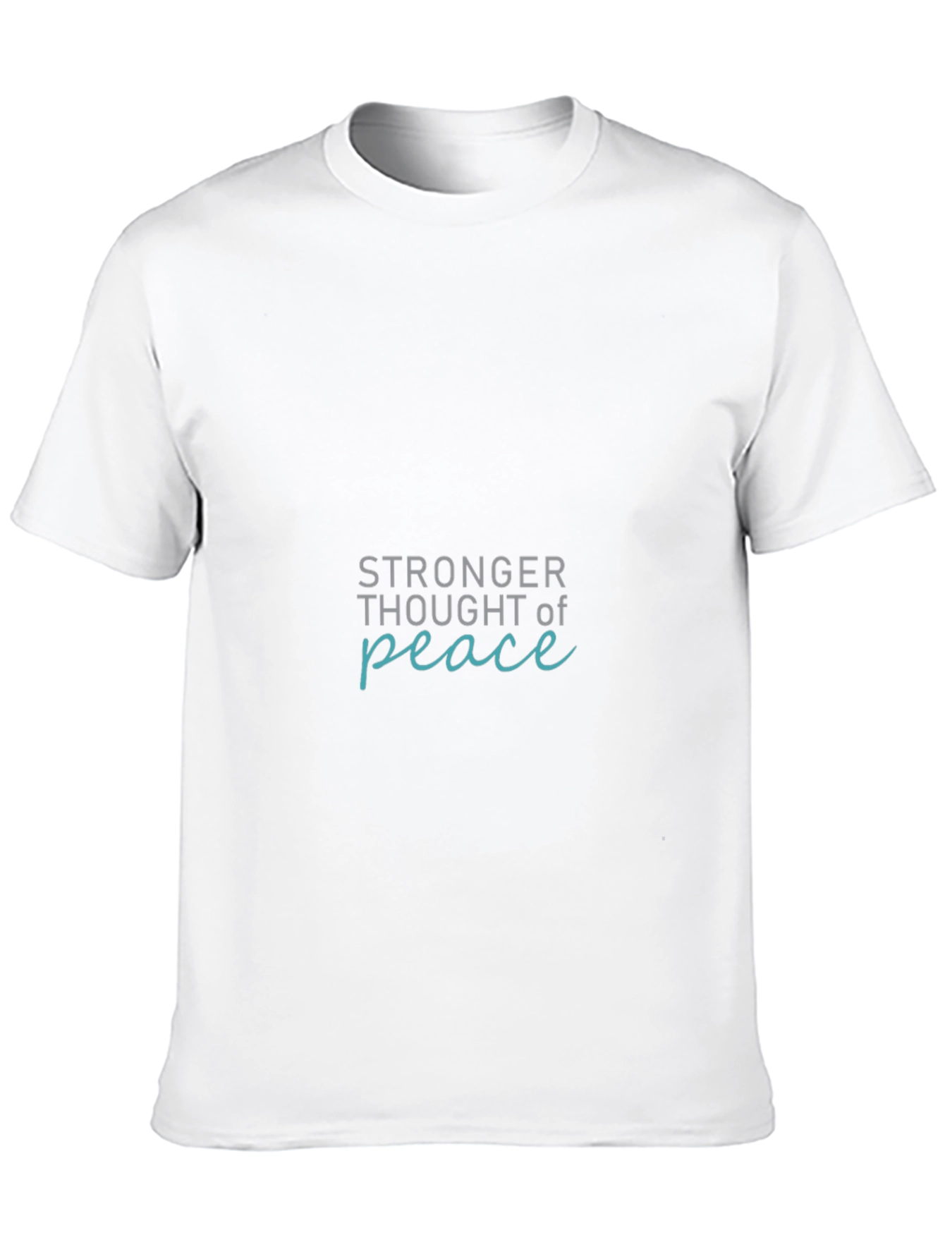 Stronger Thought of Peace Black T-Shirt