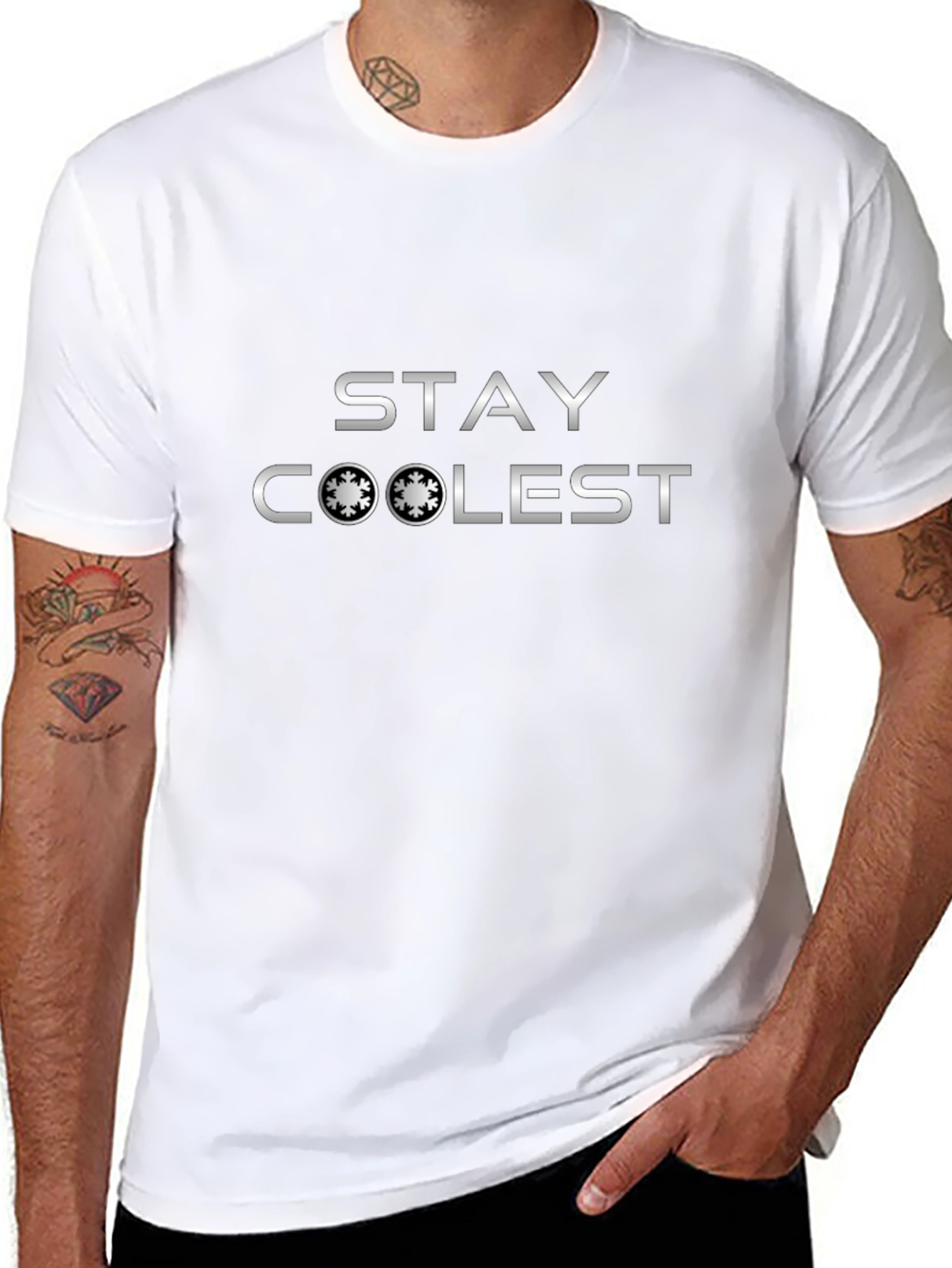 Stay Coolest Black Graphic Tee