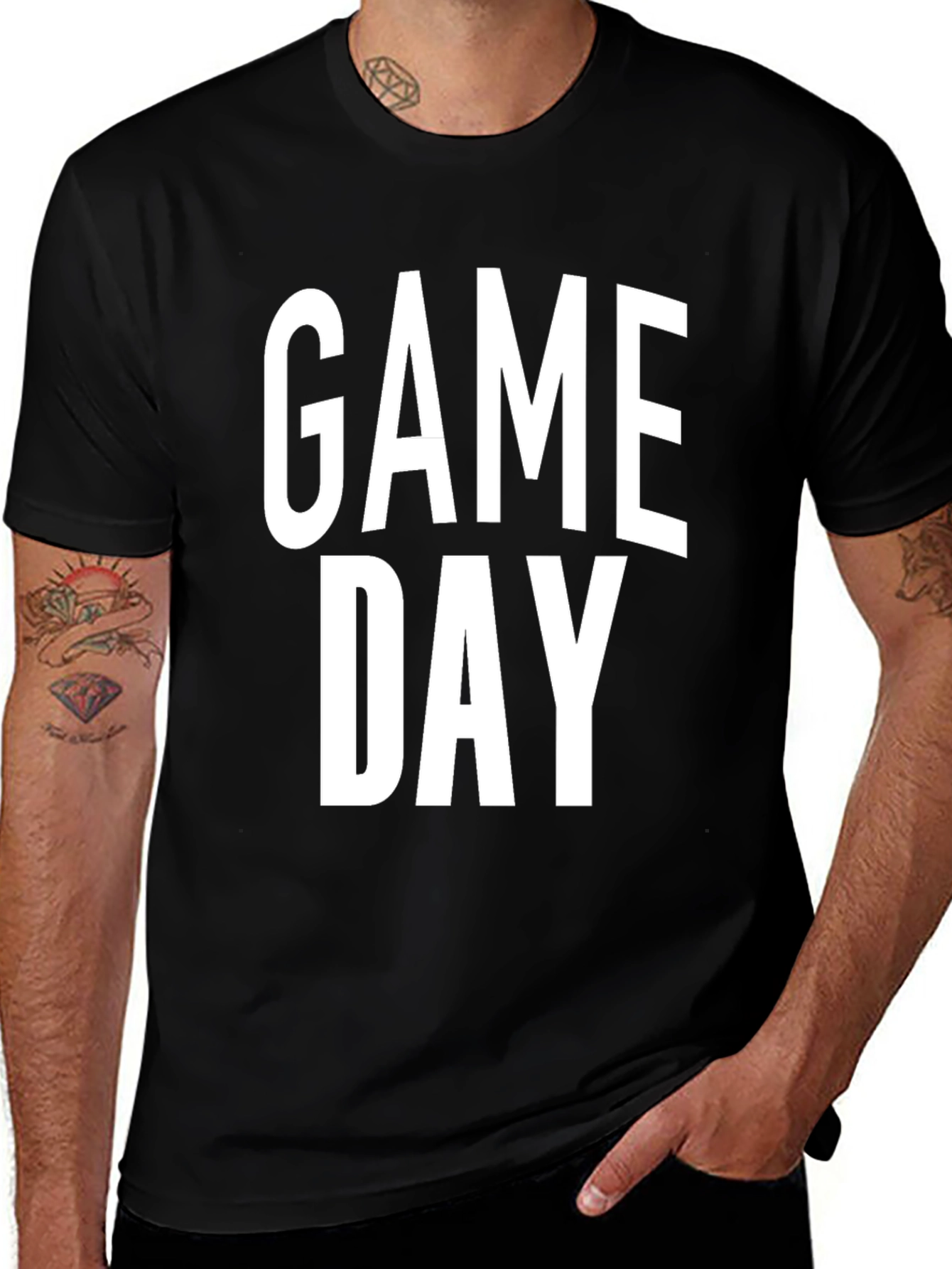 Game Day Black Graphic Tee