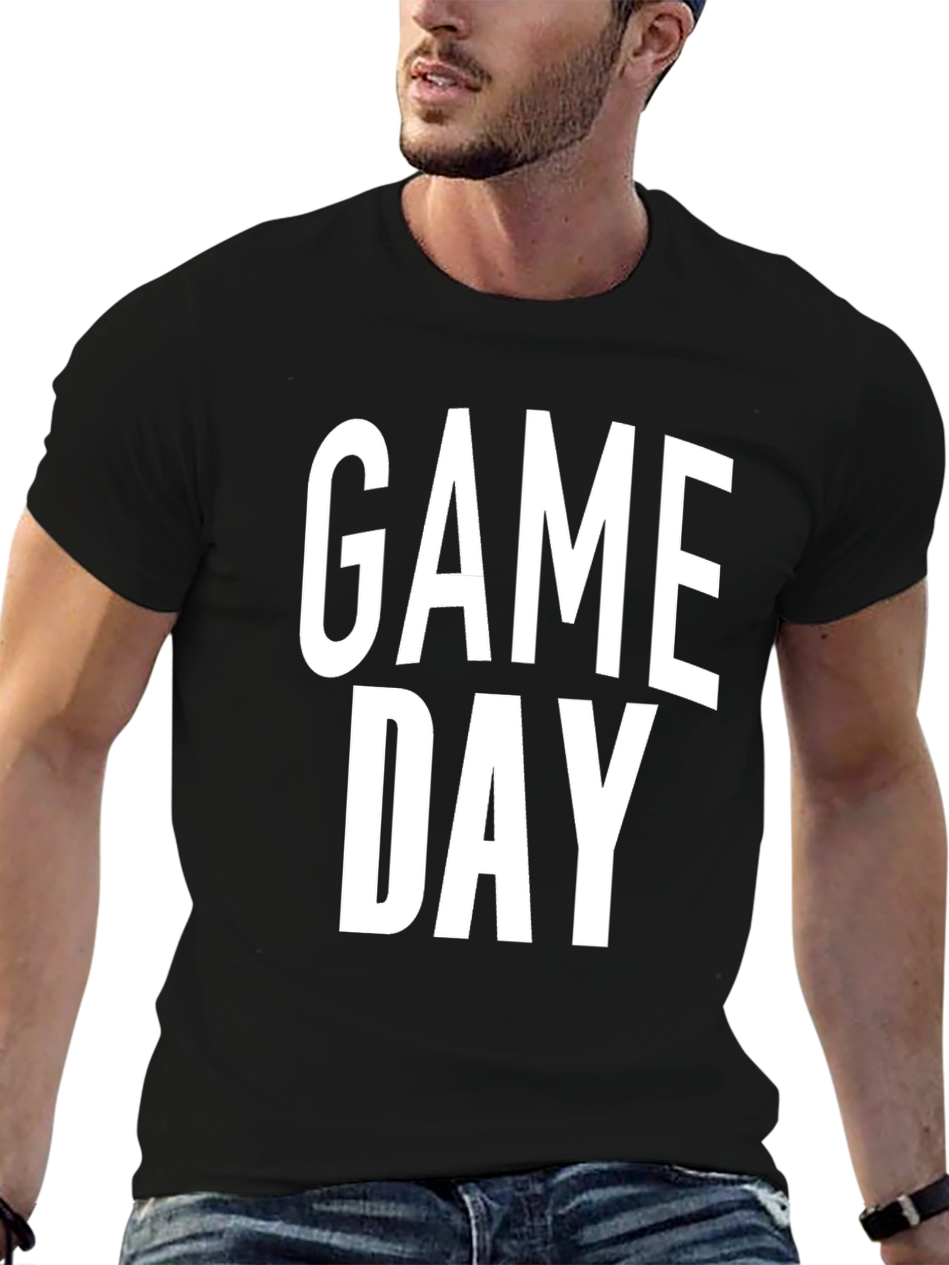 Game Day Black Graphic Tee