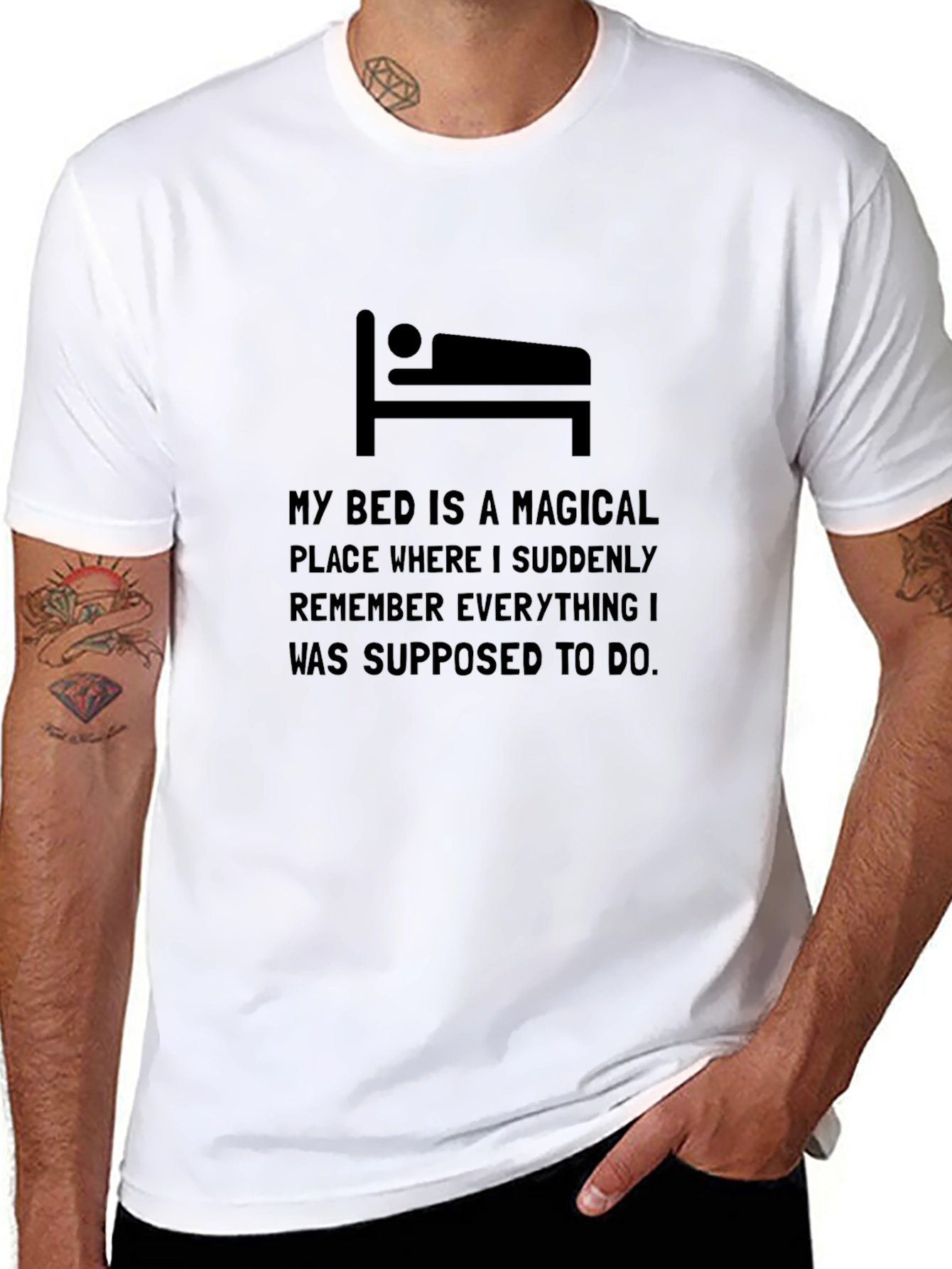 Magical Bed Mens Graphic T-Shirt - Sleep Reminder