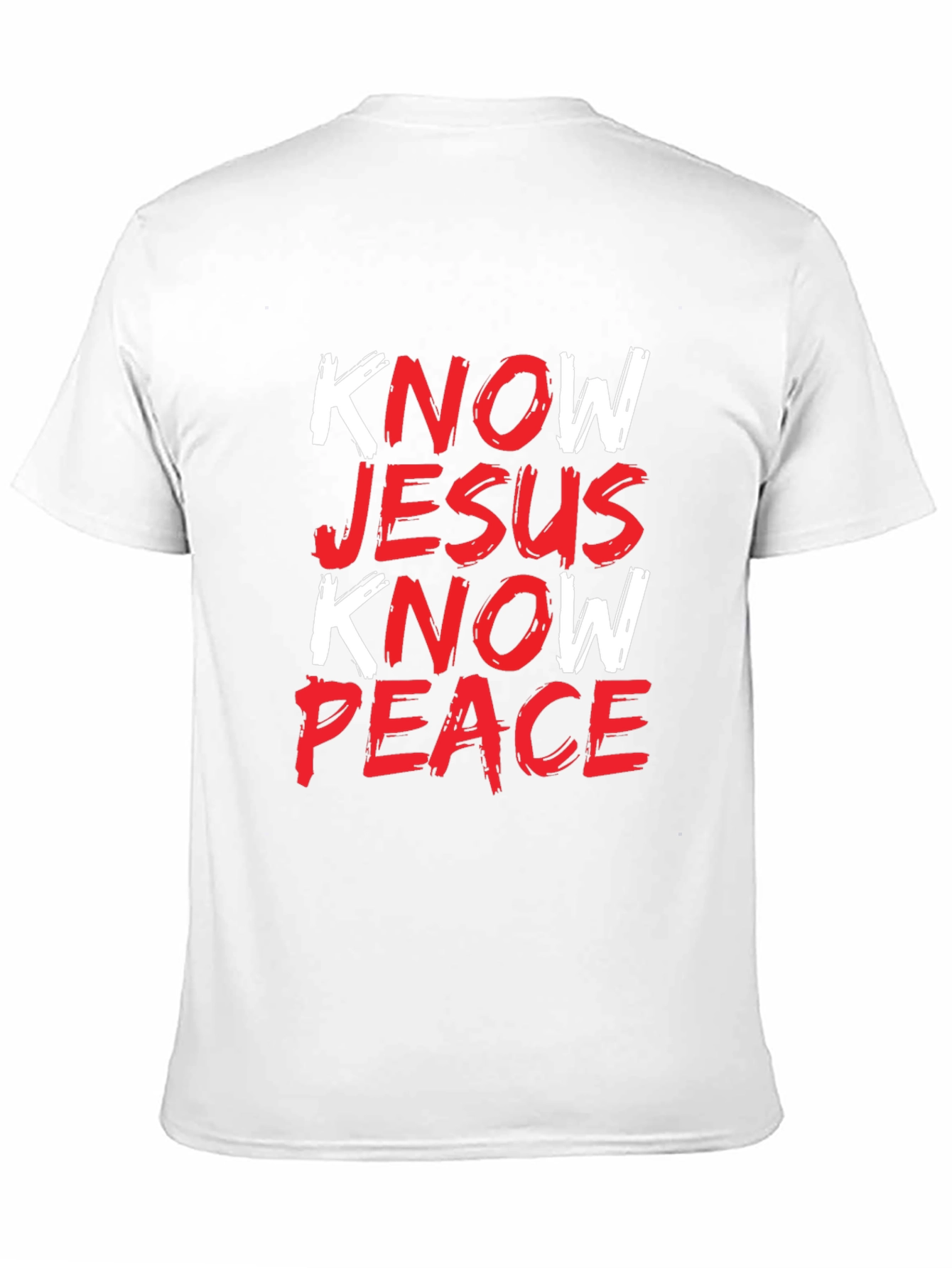 Know Jesus Know Peace Black Graphic Tee