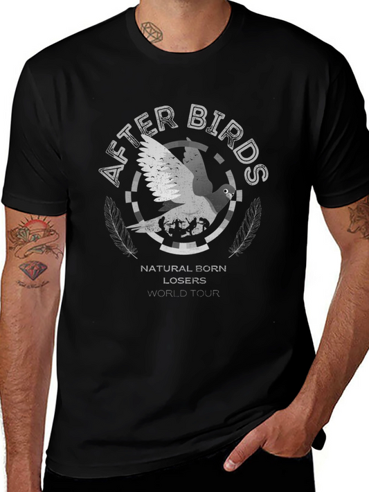 After Birds Natural Born Losers World Tour Black T-Shirt