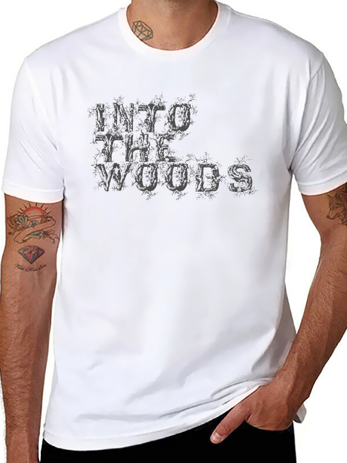 Into the Woods Black Graphic Tee