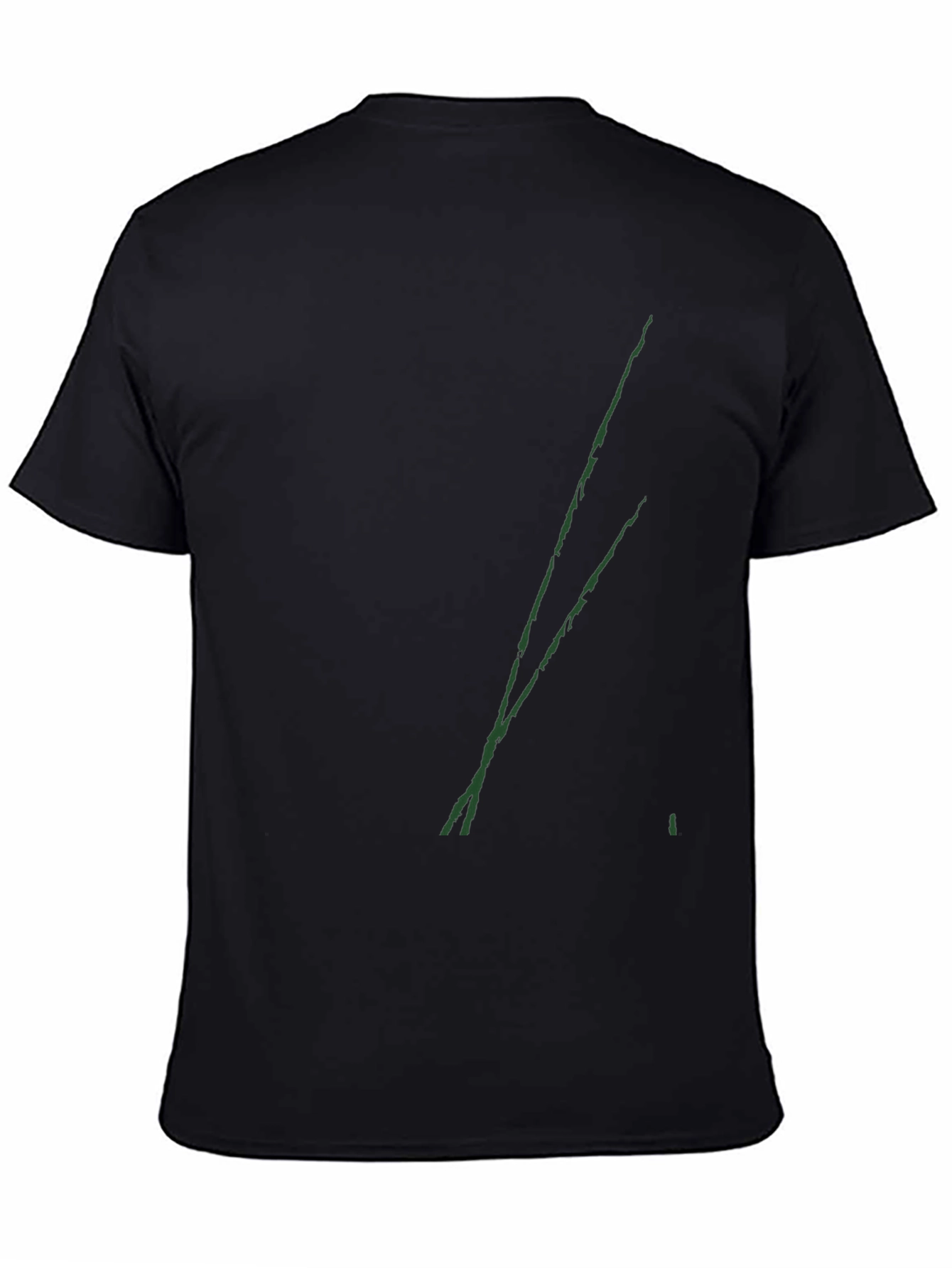 Mens Black Graphic Tee - Abstract Design