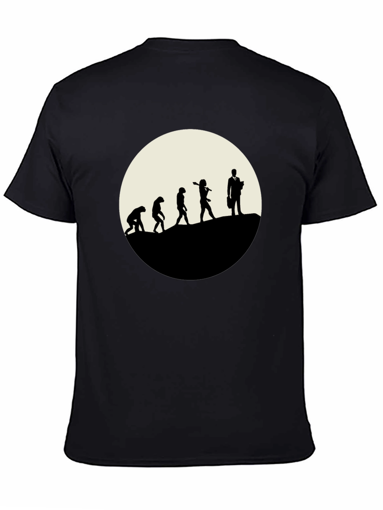 Evolution of Man Black T-Shirt