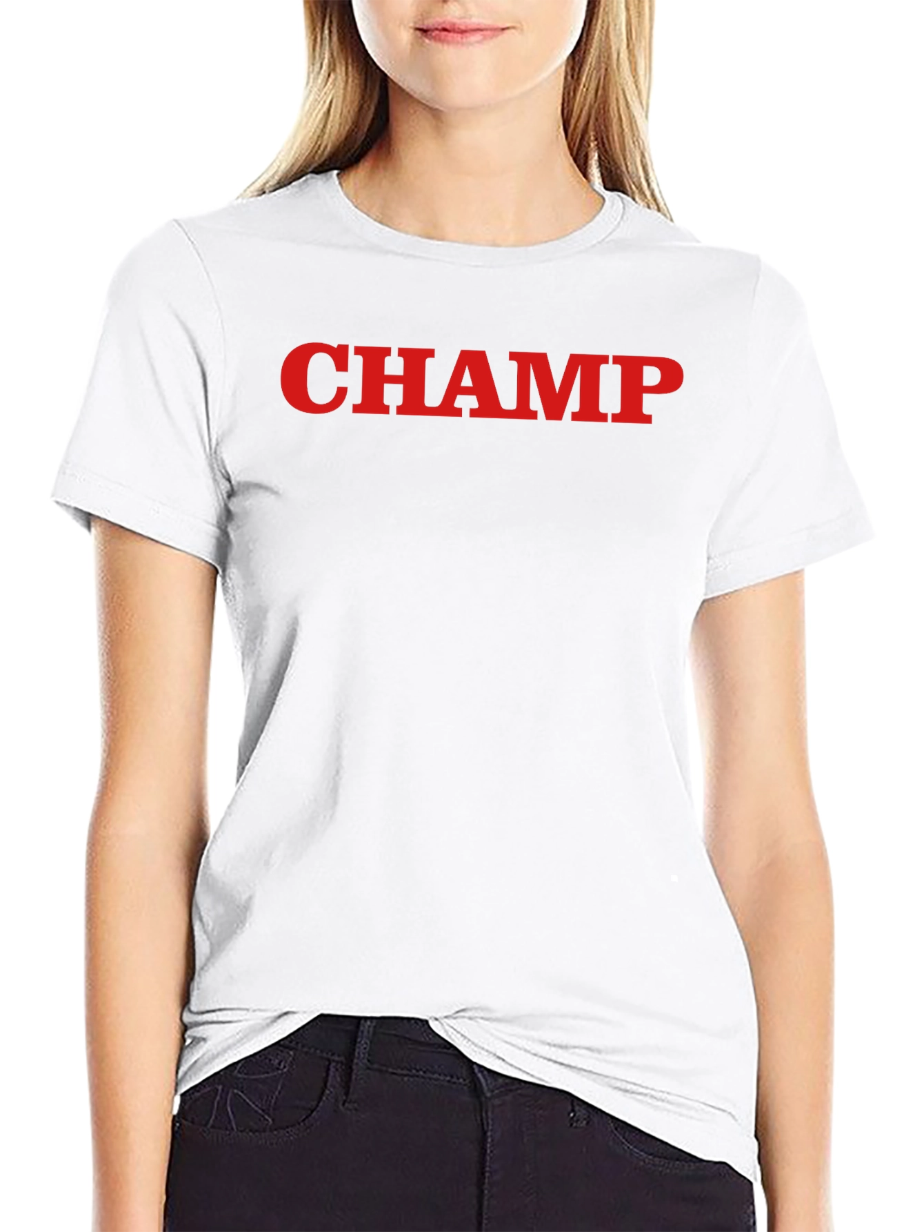 Bold CHAMP Graphic T-Shirt - Black