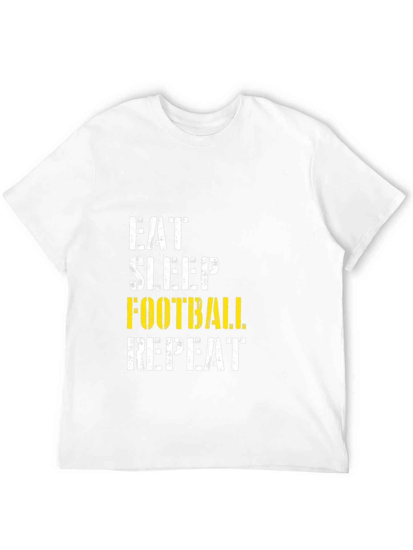 Eat Sleep Football Repeat Graphic T-Shirt