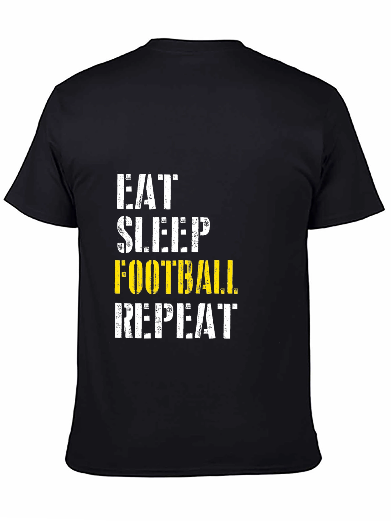 Eat Sleep Football Repeat Graphic T-Shirt