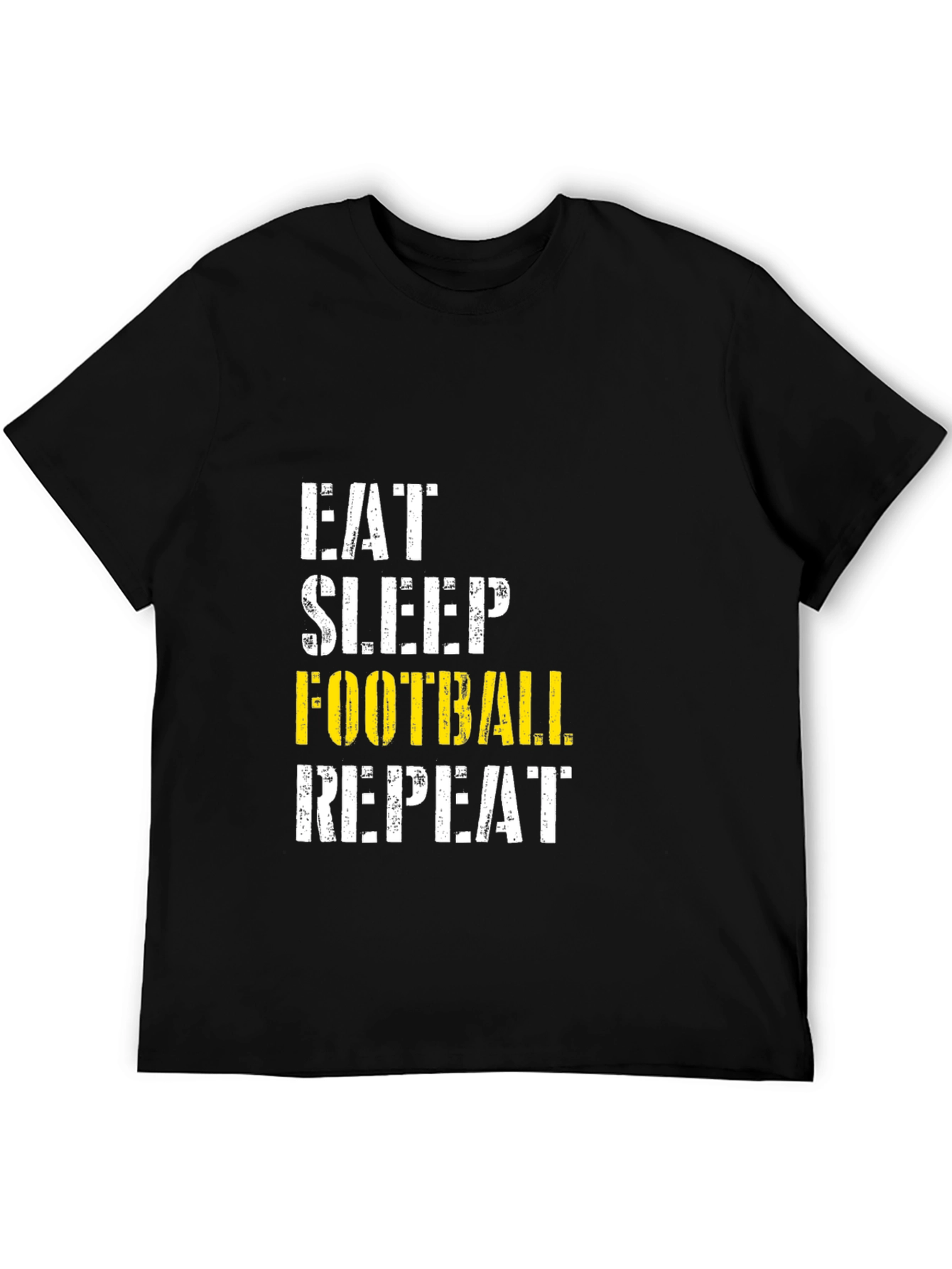 Eat Sleep Football Repeat Graphic T-Shirt
