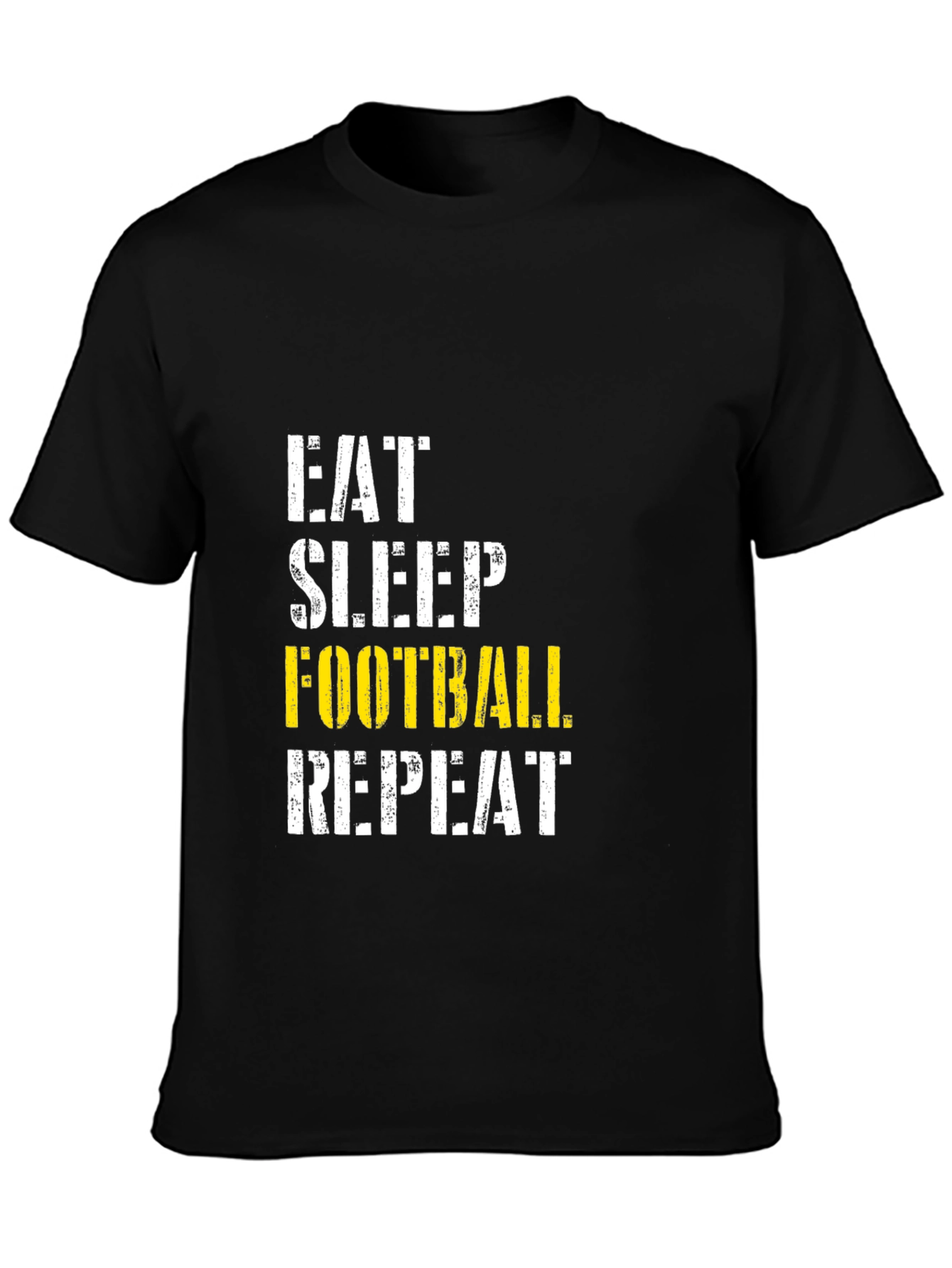 Eat Sleep Football Repeat Graphic T-Shirt