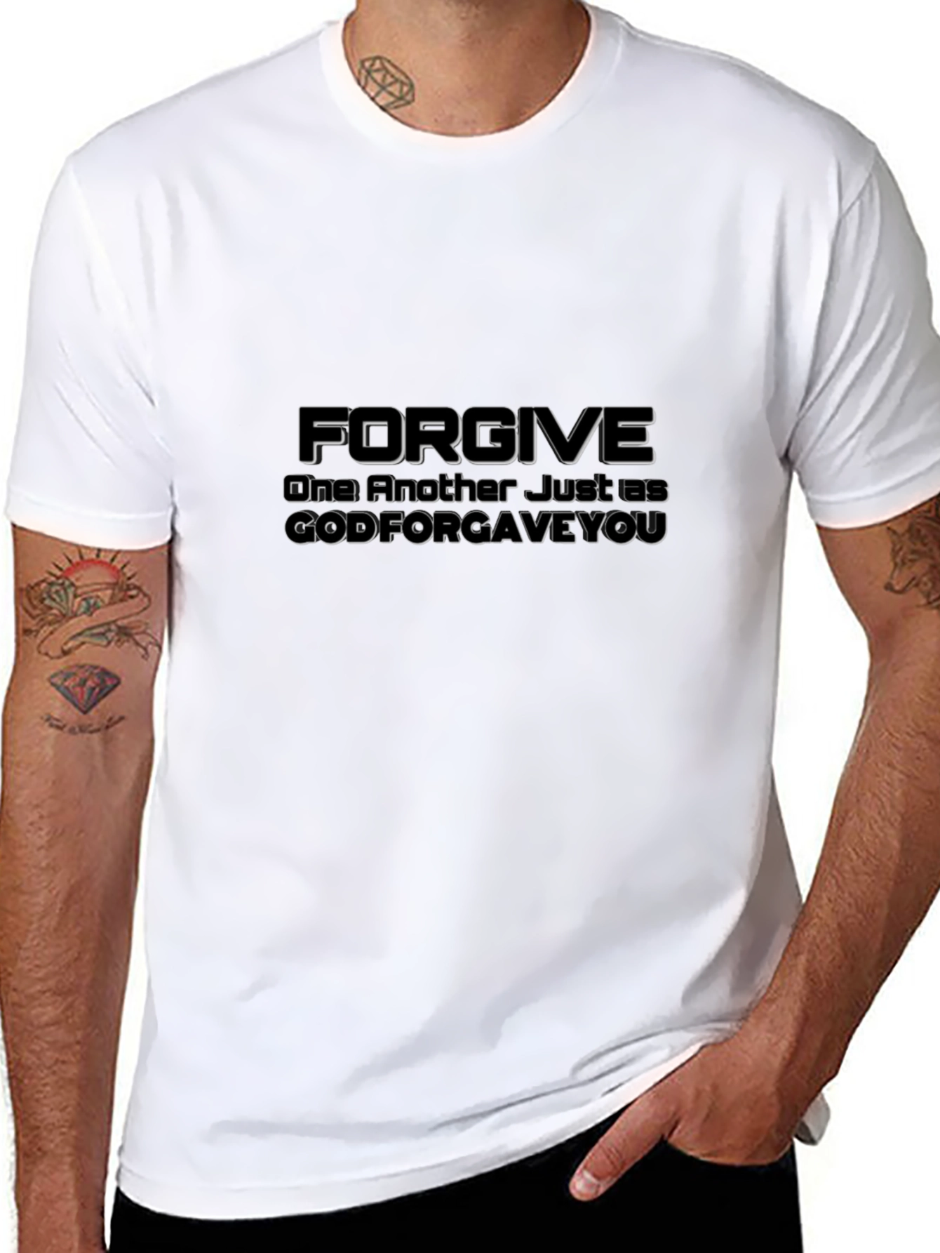 Forgive Graphic Tee - Christian Inspired Black T-Shirt
