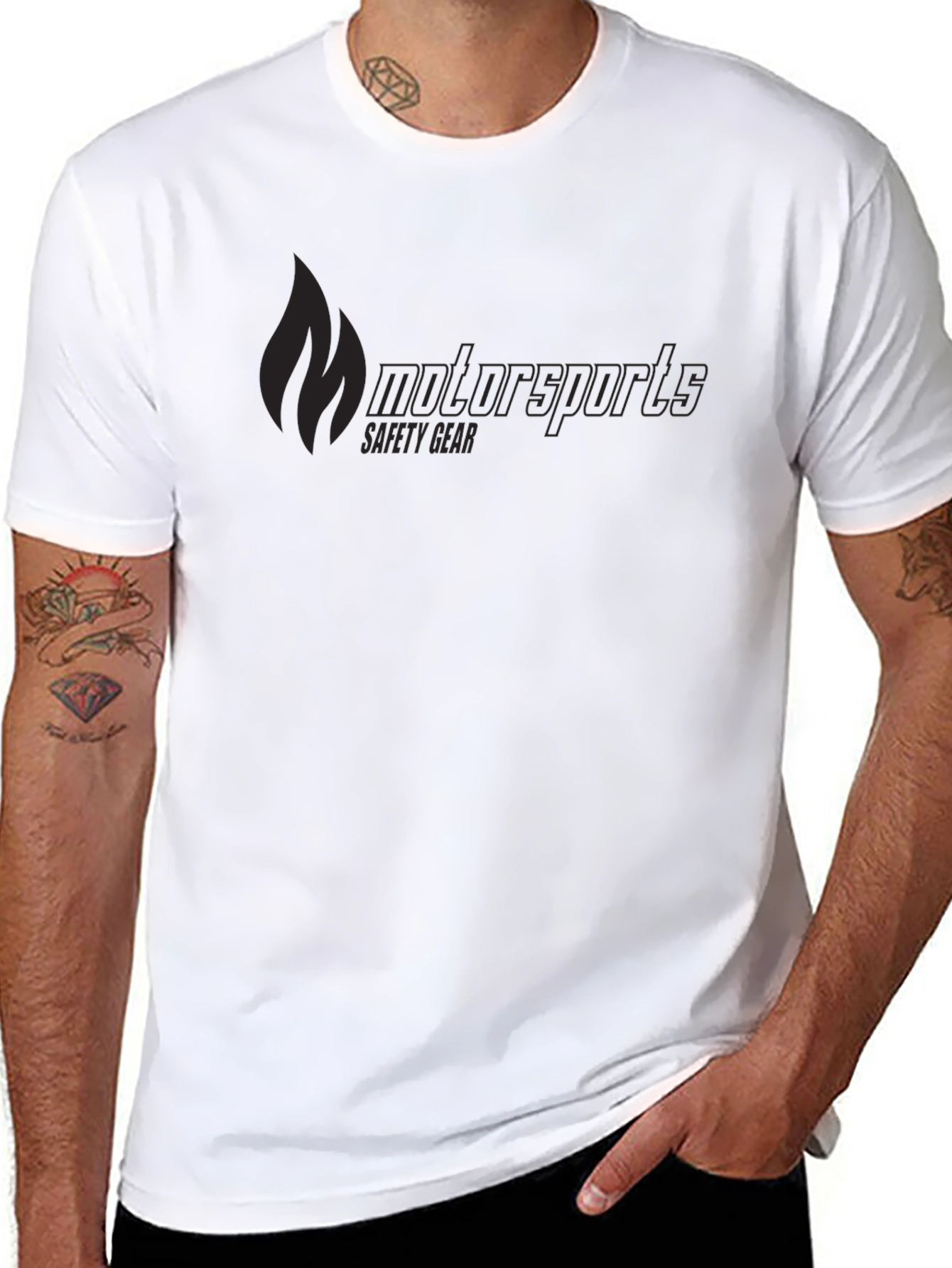 Motorsports Safety Gear Black T-Shirt