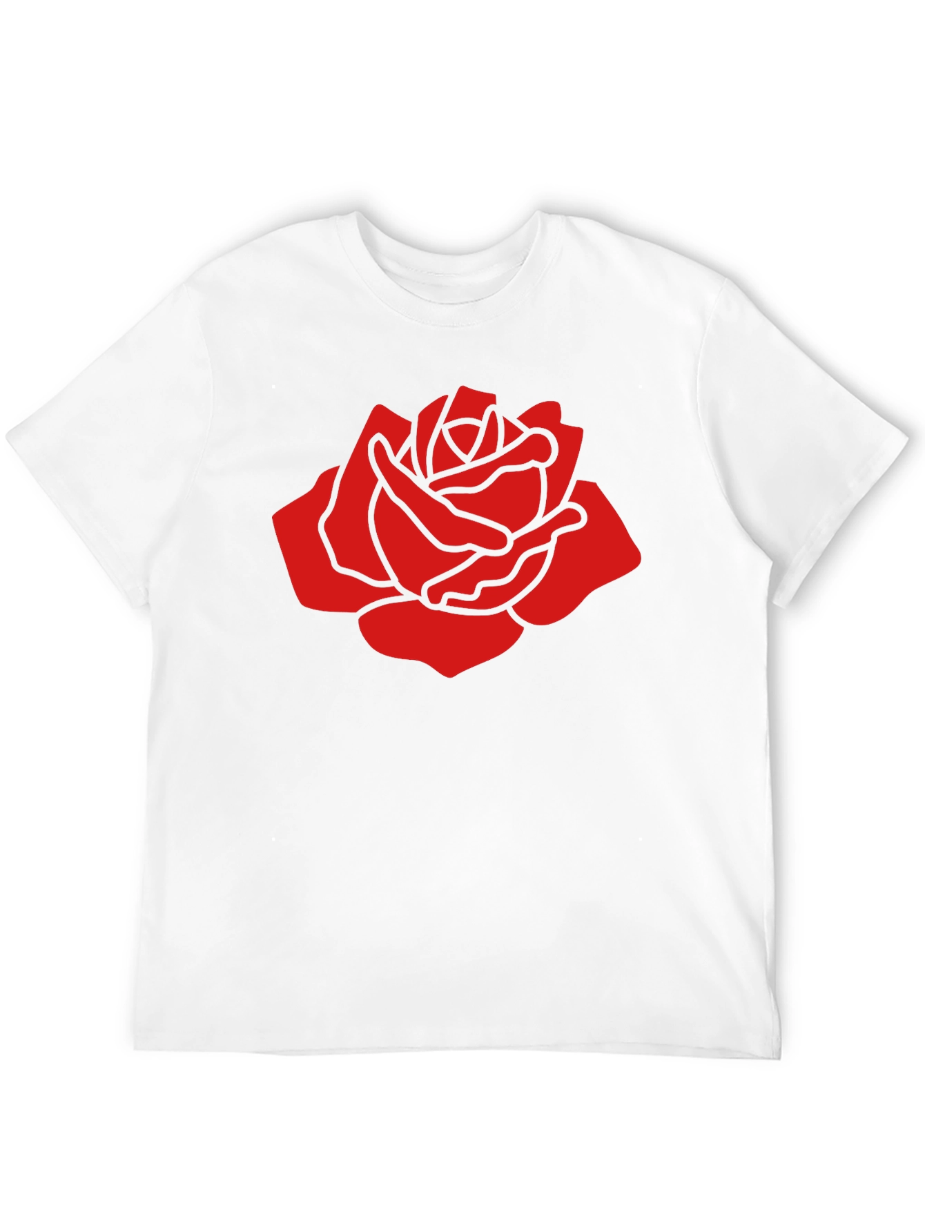 Bold Red Rose Graphic T-Shirt