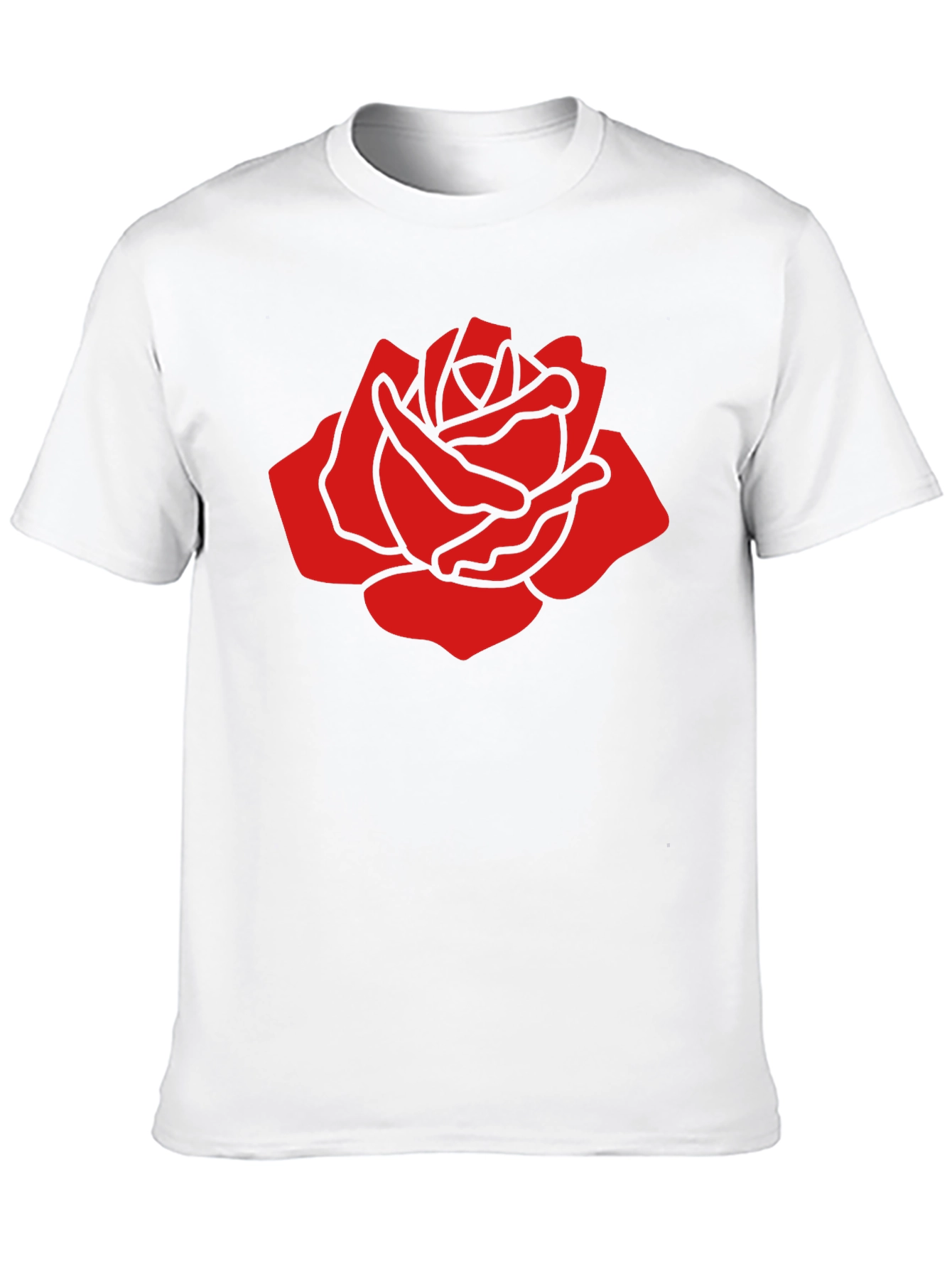 Bold Red Rose Graphic T-Shirt