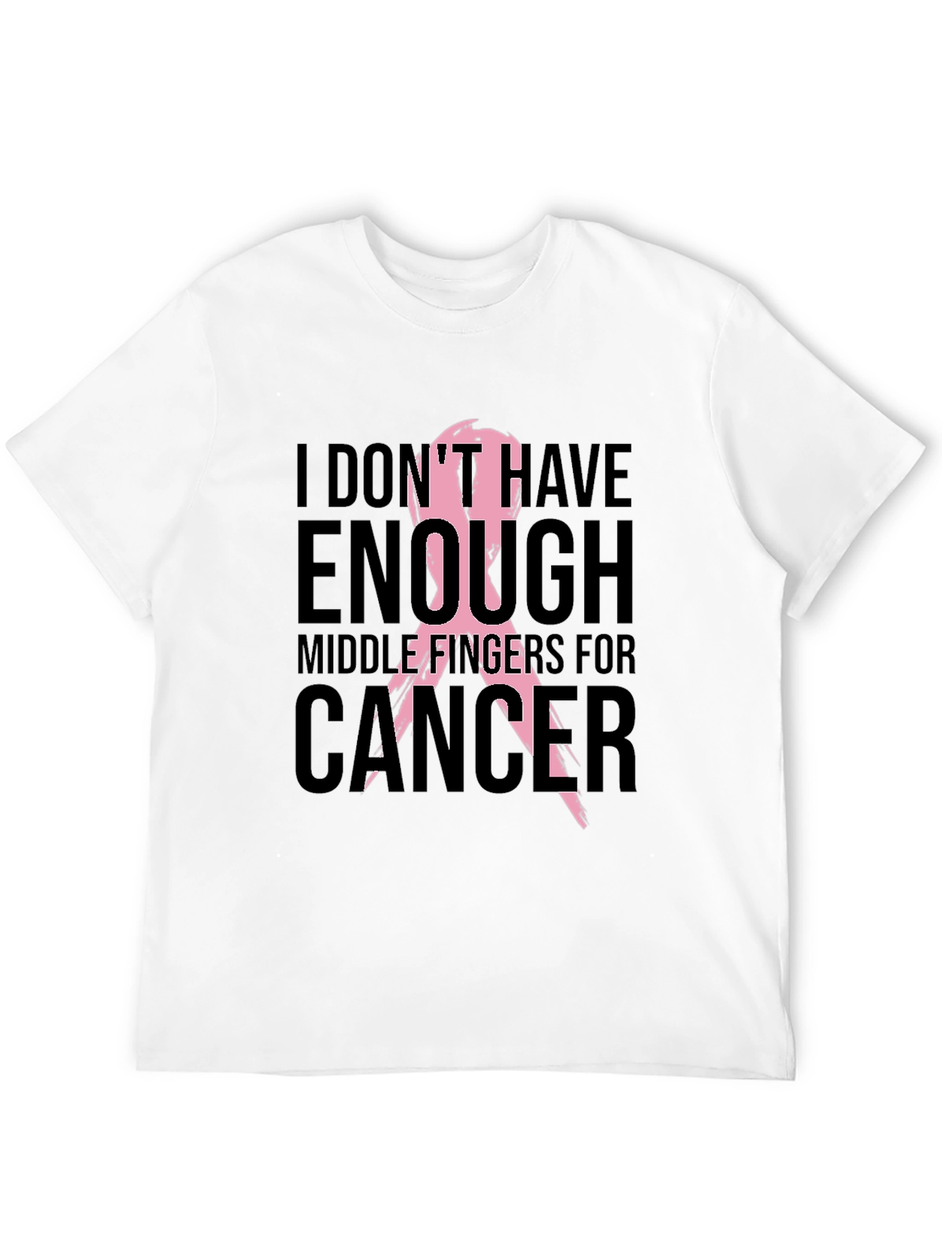 Cancer Awareness T-Shirt - Middle Fingers For Cancer
